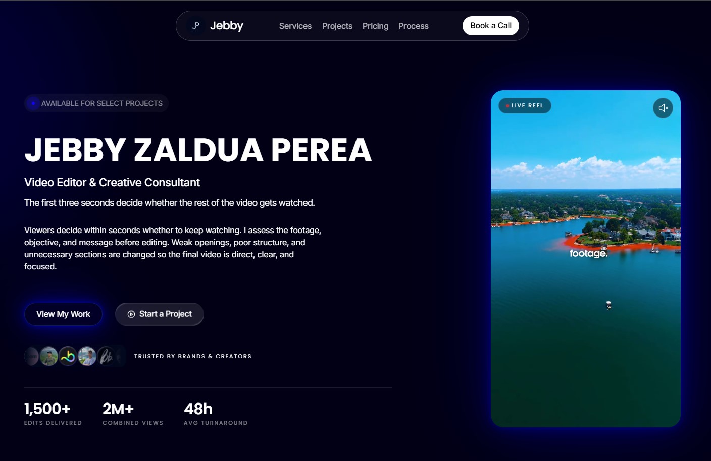 Hey guys! Recently completed a video editor portfolio website: https://jebbycreative.com/Honestly, the client was really happy with the final result, and he’s already committed to working with me on 2 more website projects! 🙂 If Any body need Partner.....Feel free dm me