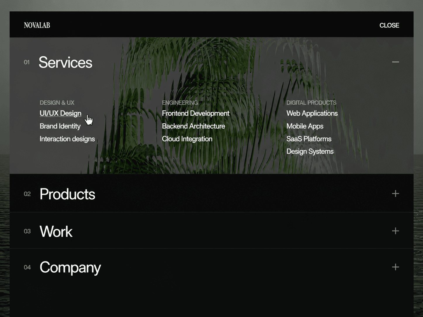 Accordion Mega Menu