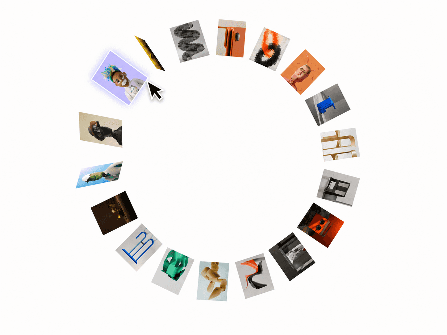 3D image gallery