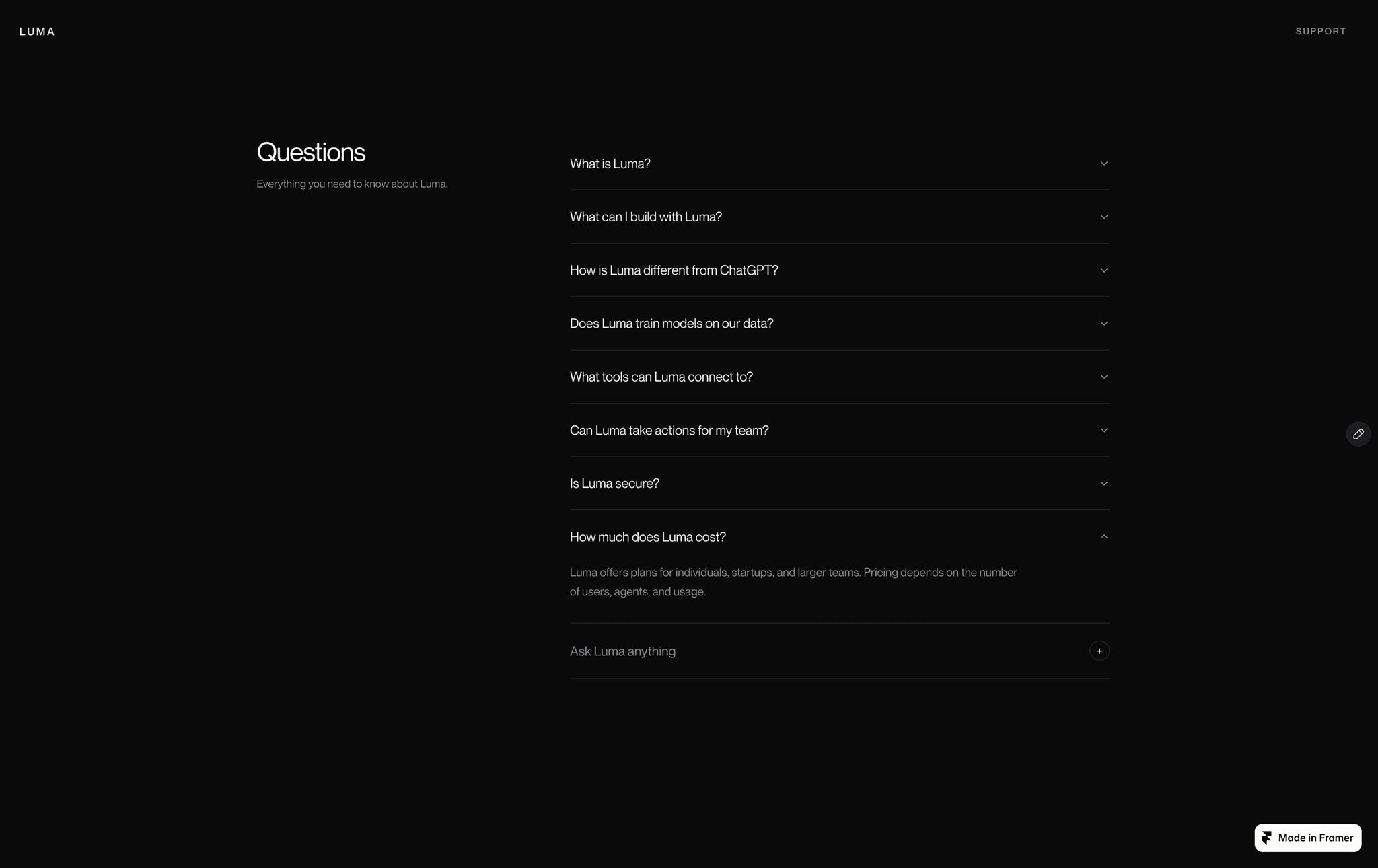 Infinite FAQ