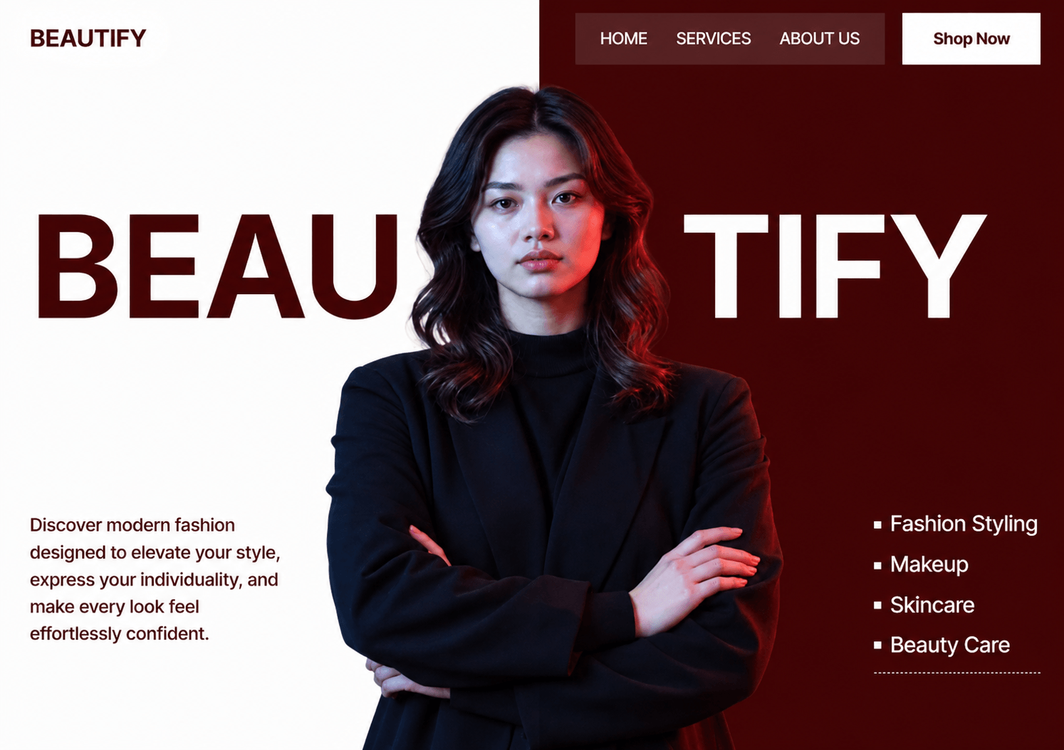 Beautify — Redefine Your Beauty & Style / Elevate your beauty with modern makeup, fashion, and effortless style.Rate it out of 10?