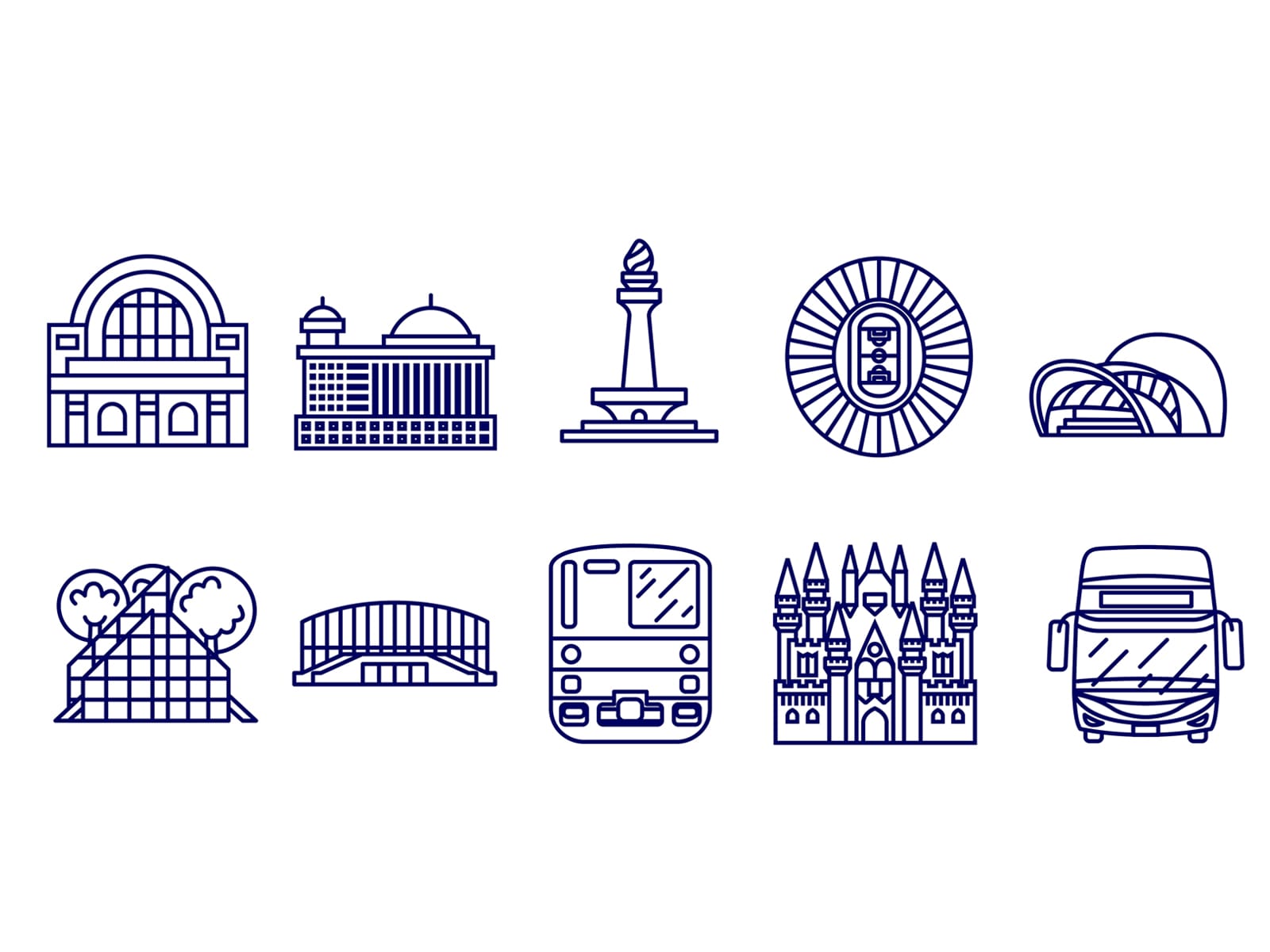 Jakarta Outline Icon