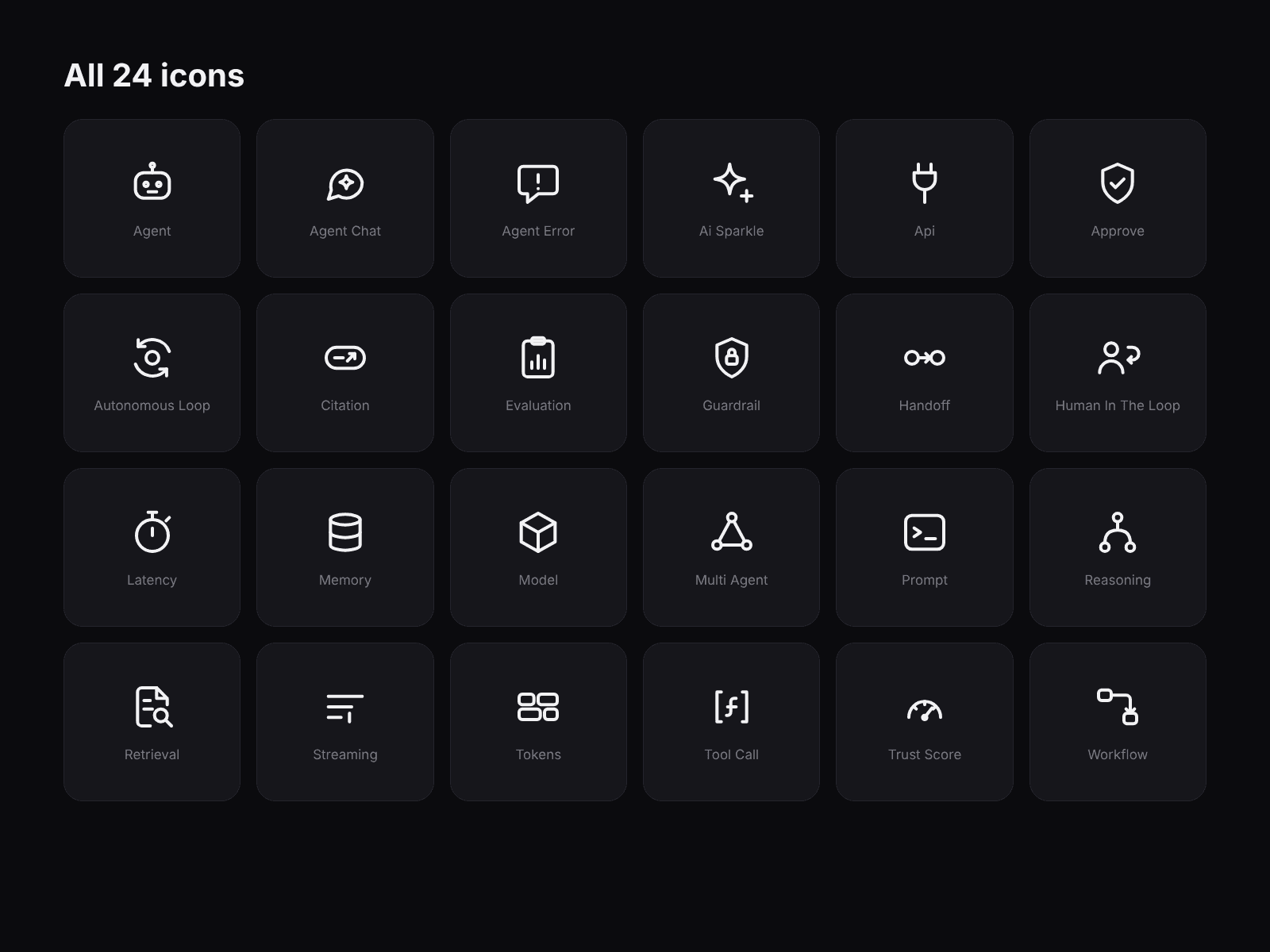 AI & Agents Icons