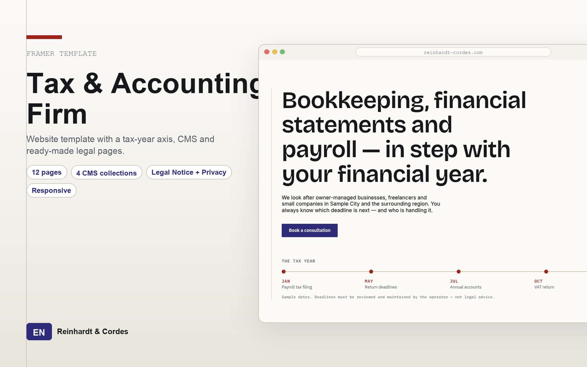Tax Firm Template