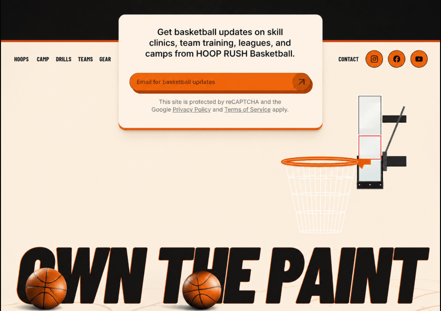 Hoop Footer