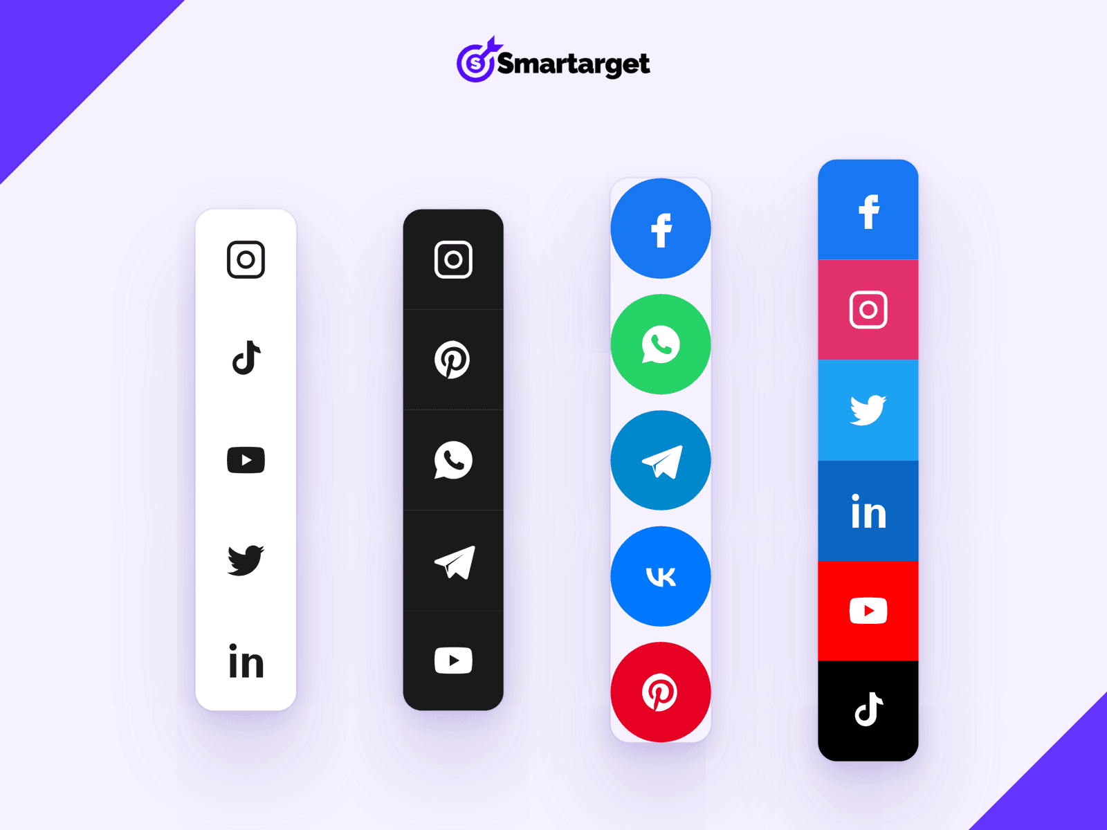 Social Follow Bar Icons