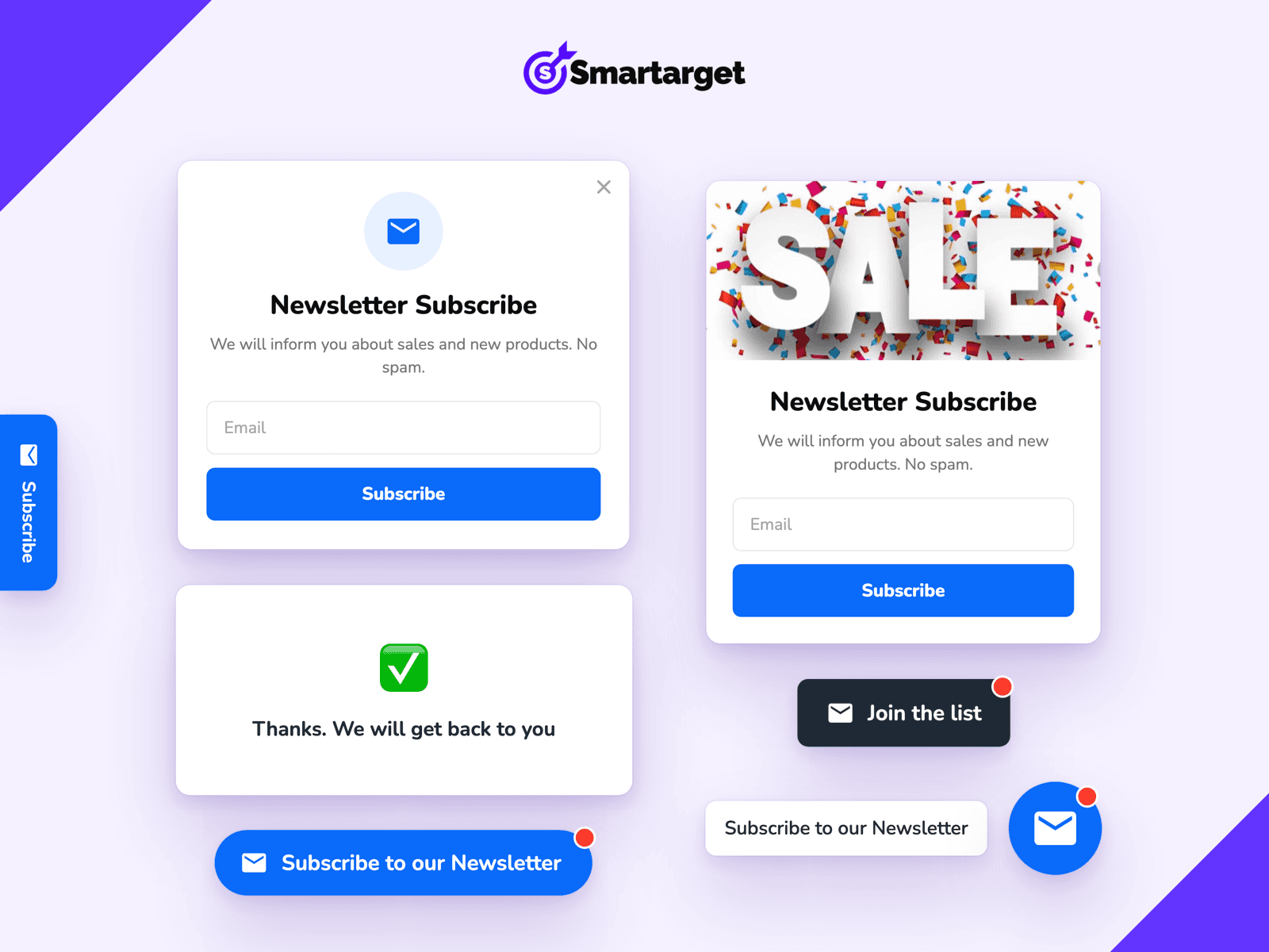 Smartarget Popup Forms