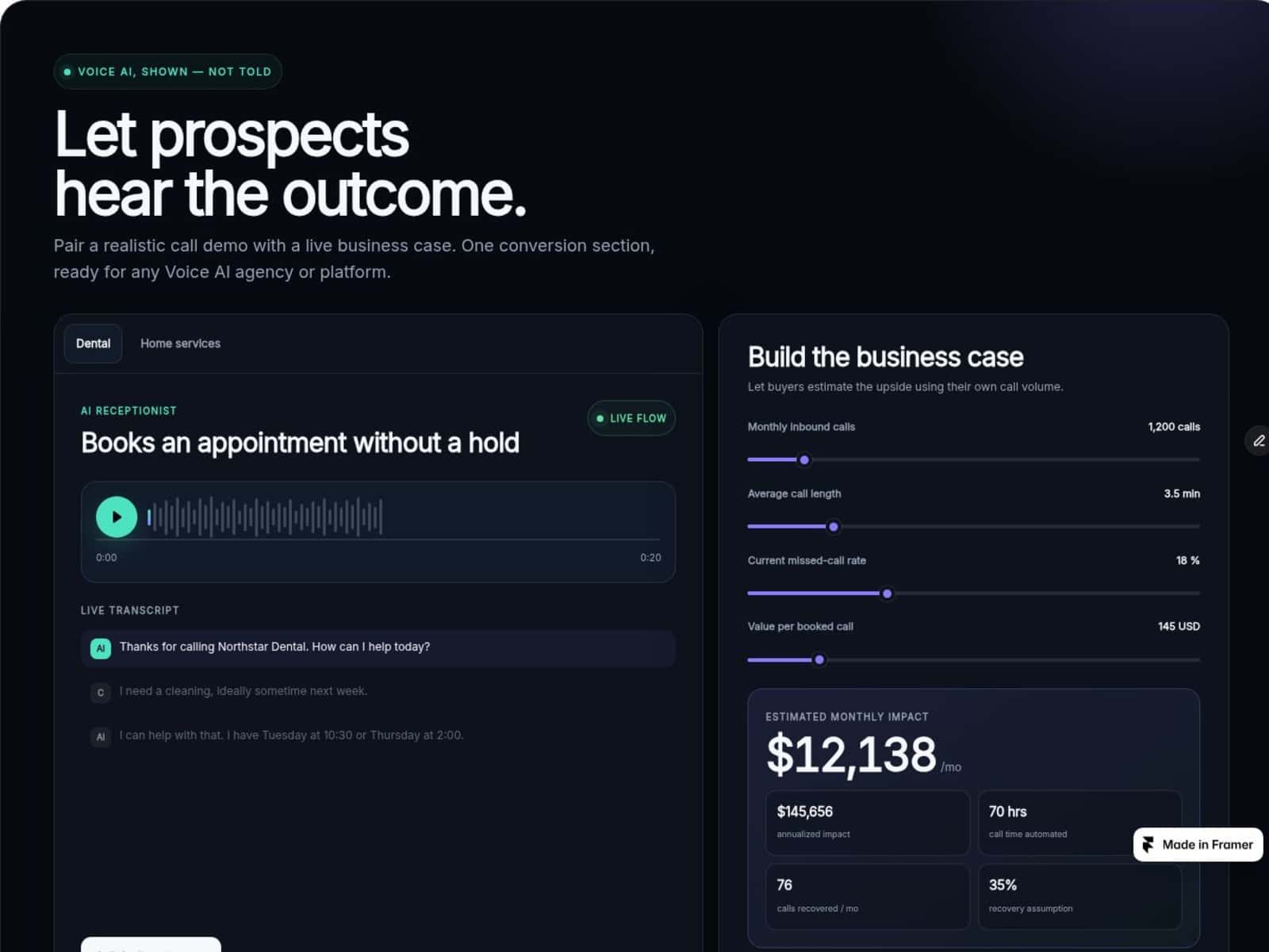 Voice Demo + ROI