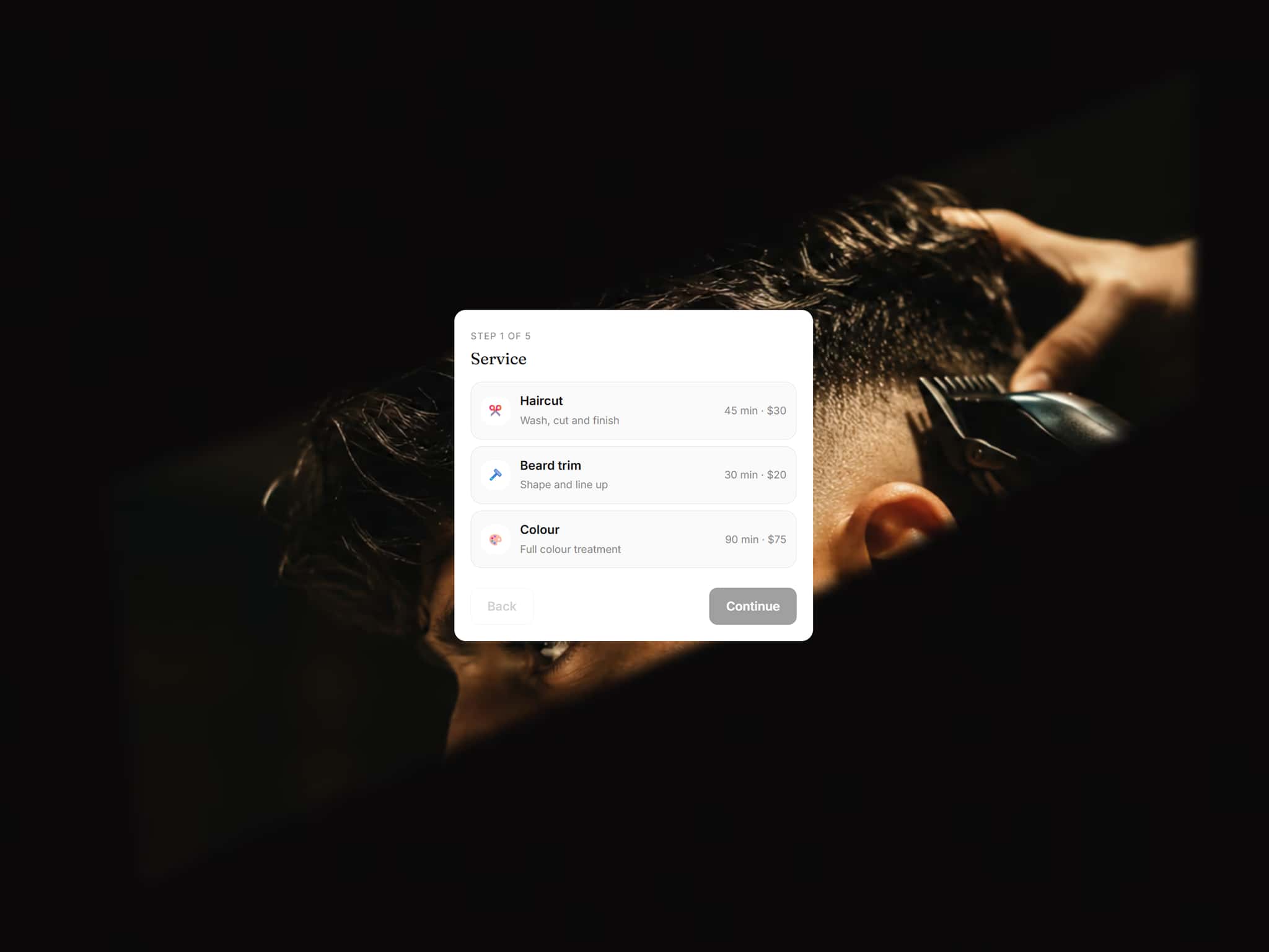 Booking Widget