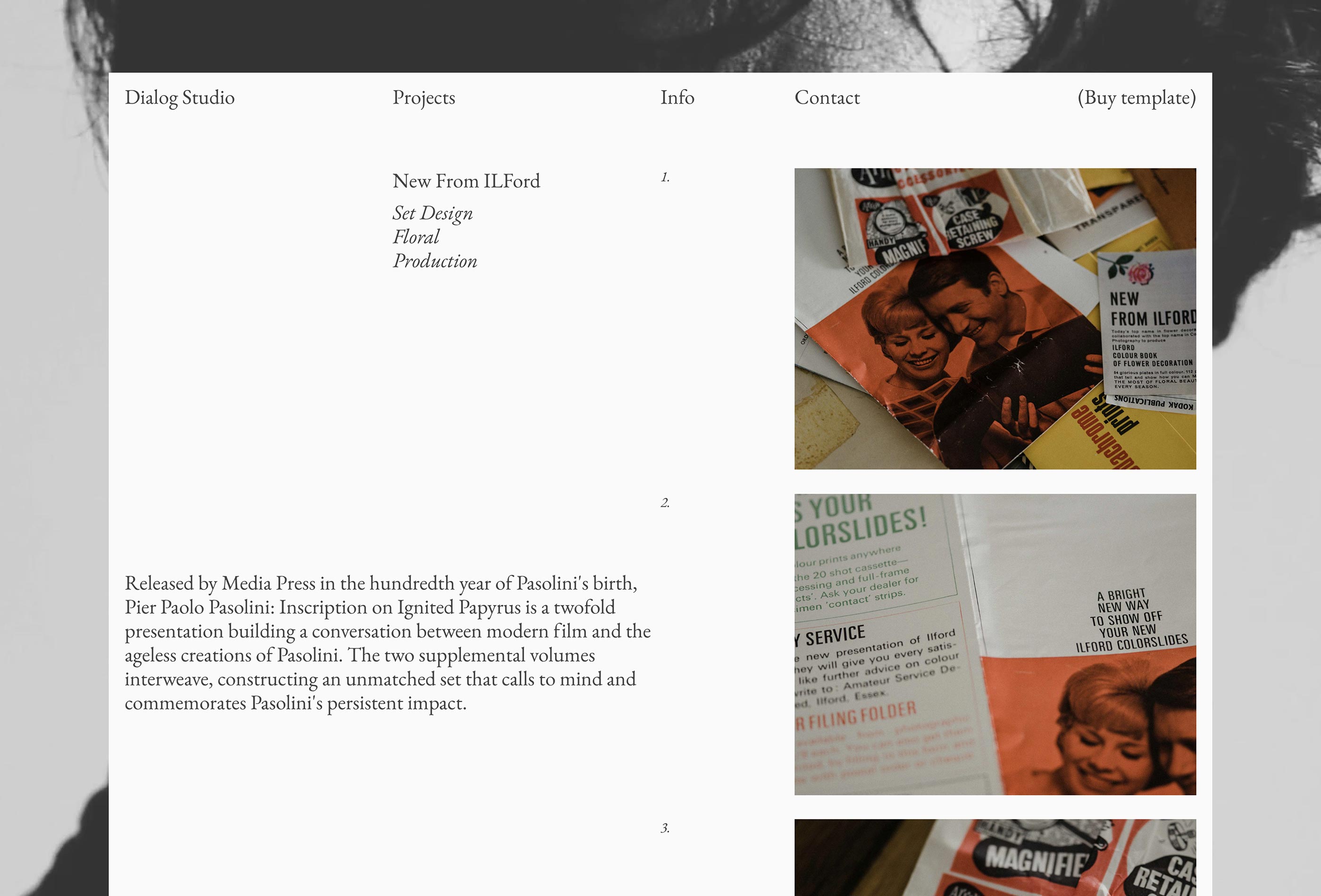 Screenshot 3 for Dialog, a Framer Marketplace template by Fouroom.