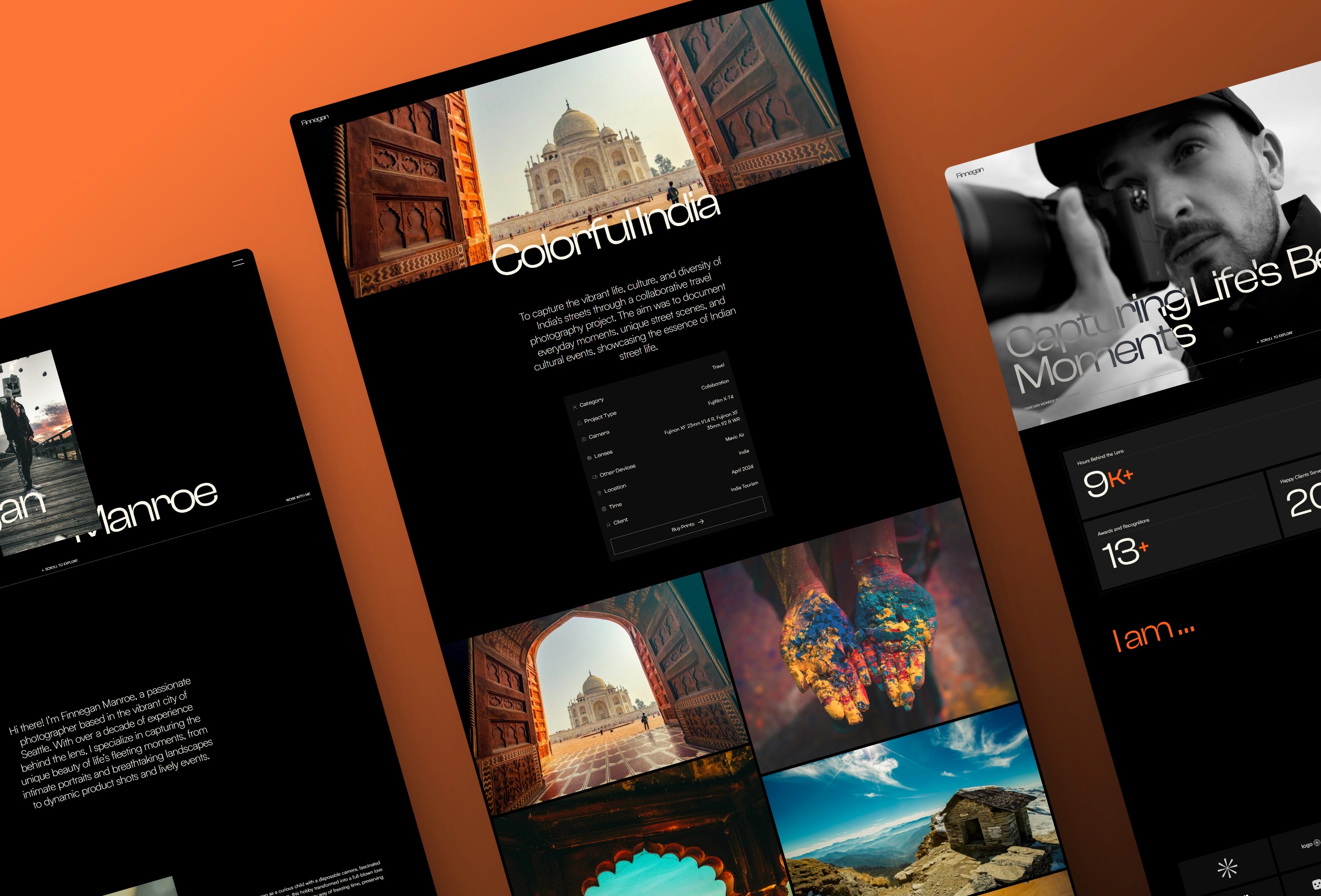 Screenshot 2 for Photolab, a Framer Marketplace template by Real Mehedi.