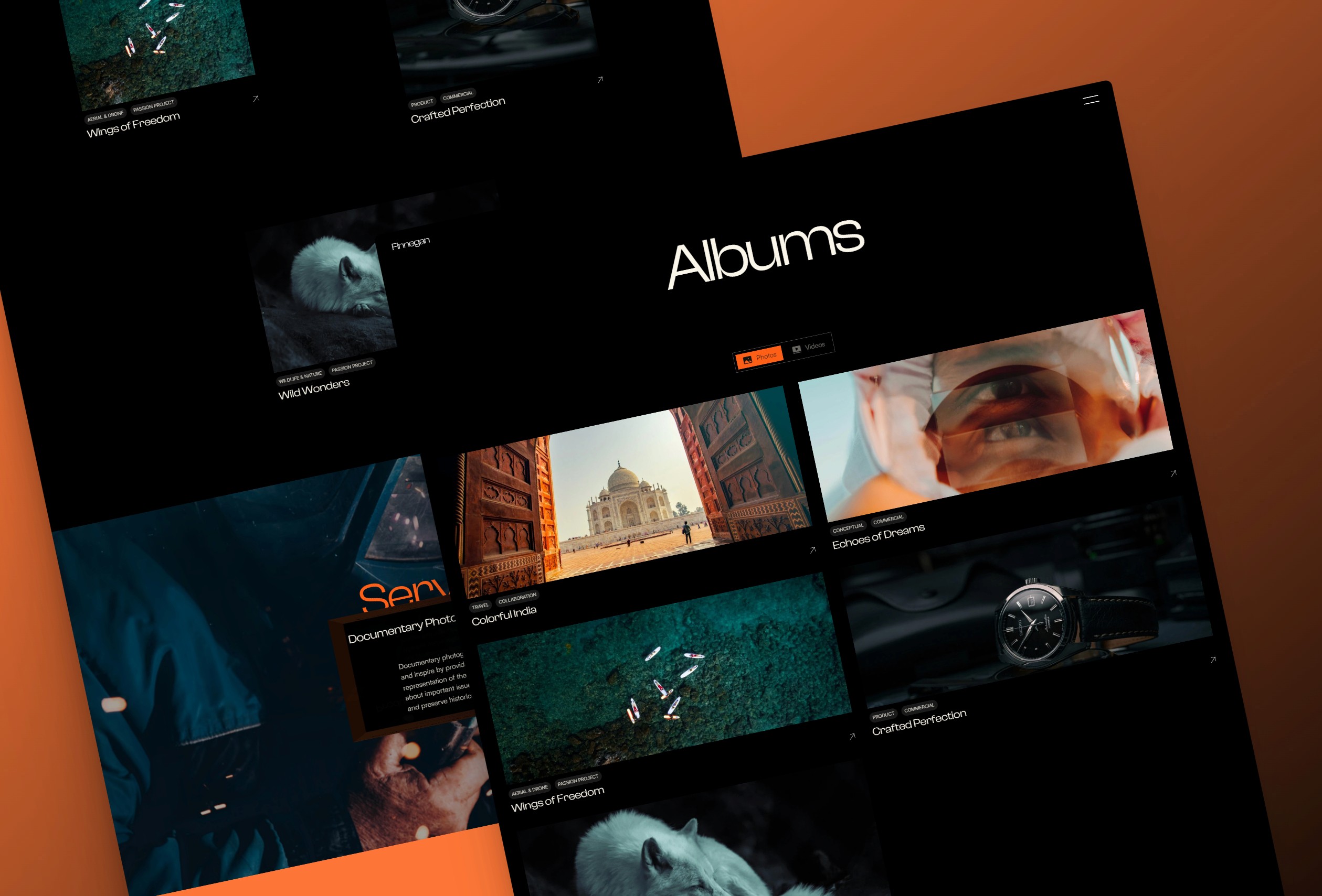 Screenshot 4 for Photolab, a Framer Marketplace template by Real Mehedi.
