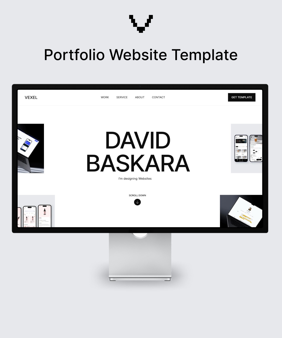 Screenshot 1 for Vexel, a Framer Marketplace template by Bie Lab.