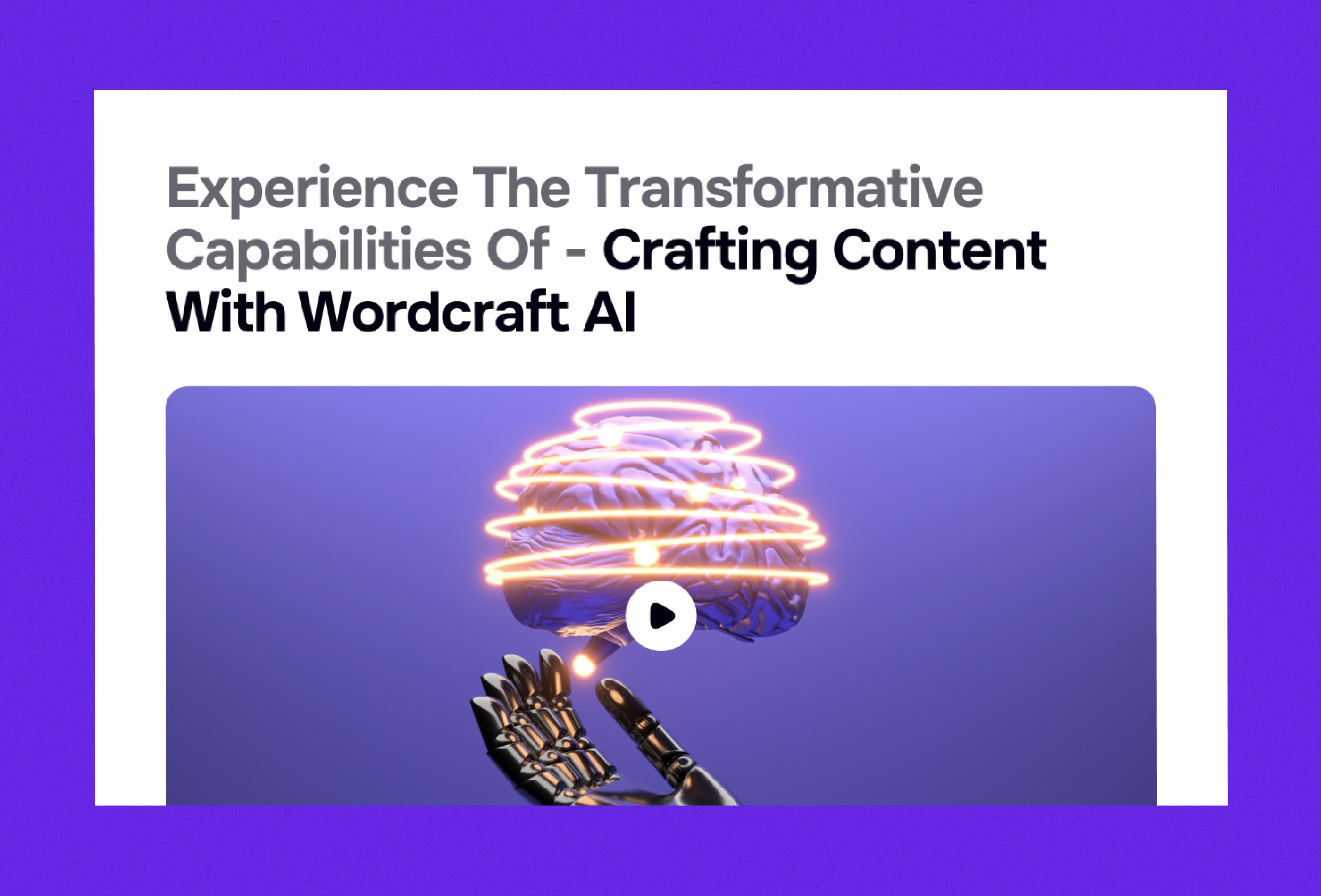 Screenshot 3 for Wordcraft, a Framer Marketplace template by Sailr.