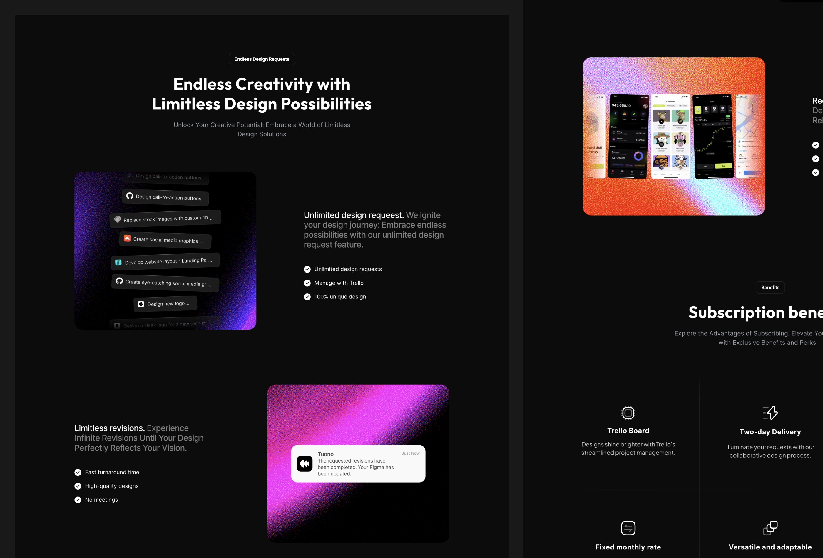 Screenshot 3 for Tuono, a Framer Marketplace template by Mario Putzu.