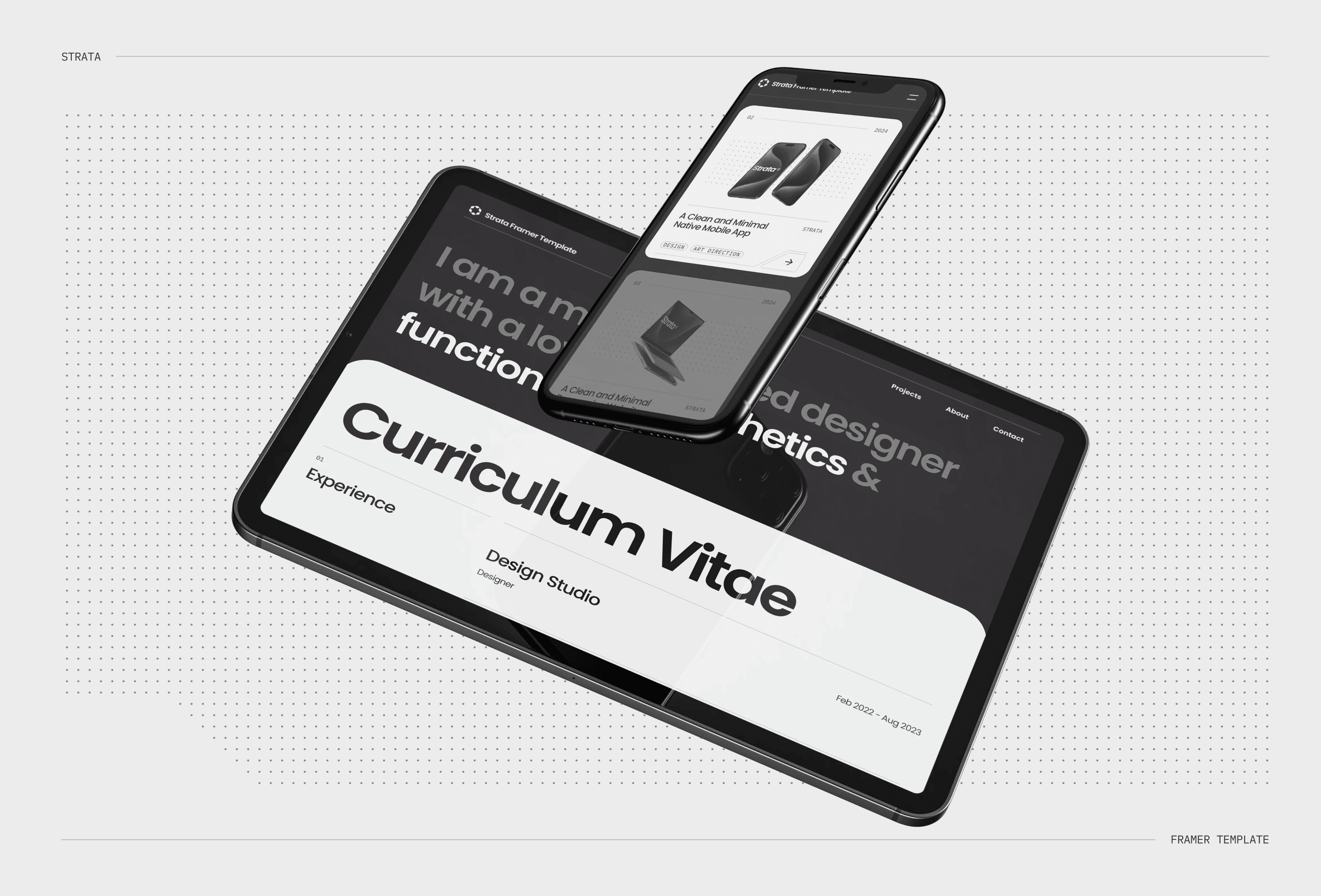 Thumbnail 2 for Strata, a Framer Marketplace template by Jack Elder.