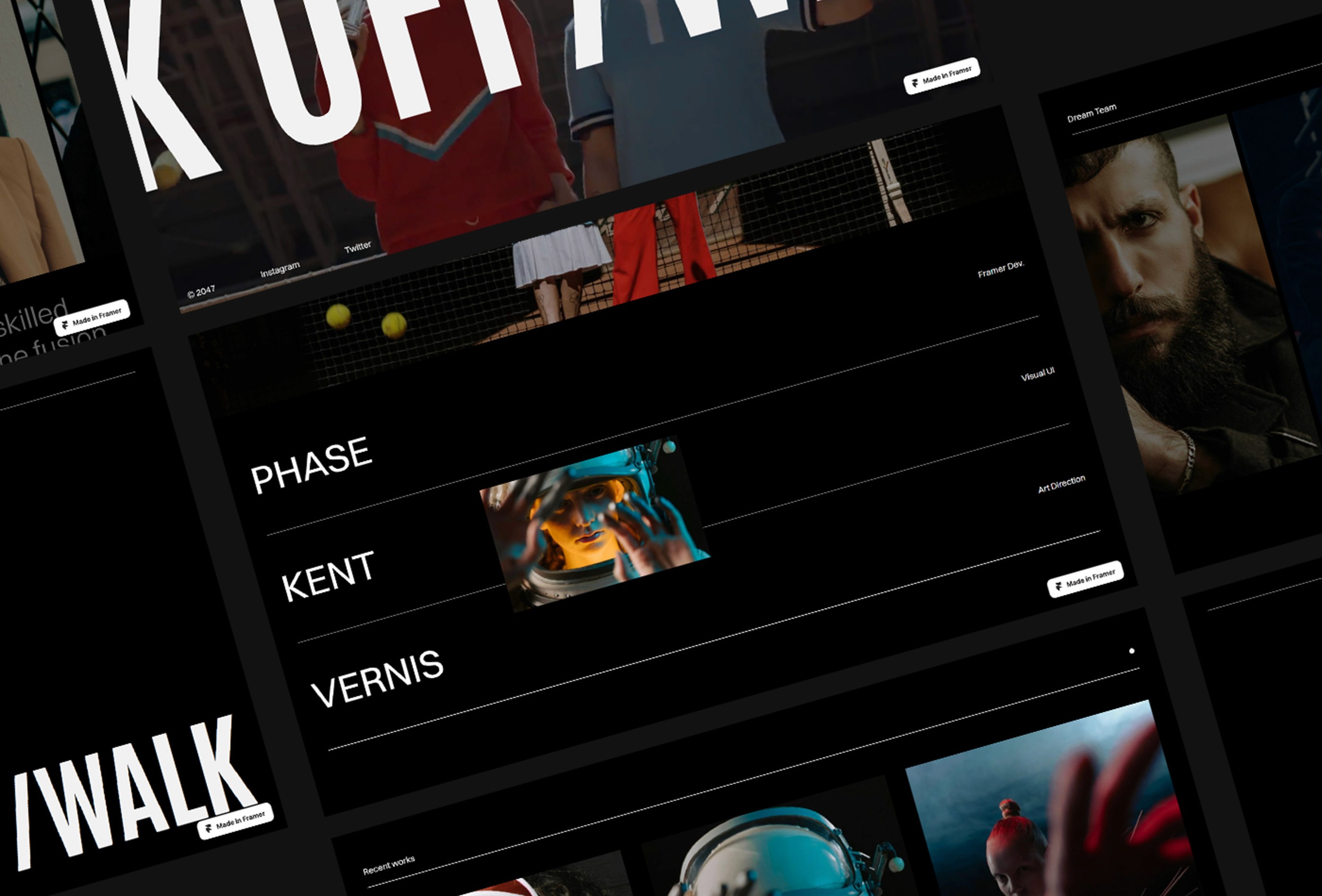 Screenshot 3 for OffWalk, a Framer Marketplace template by Leandro Melo.