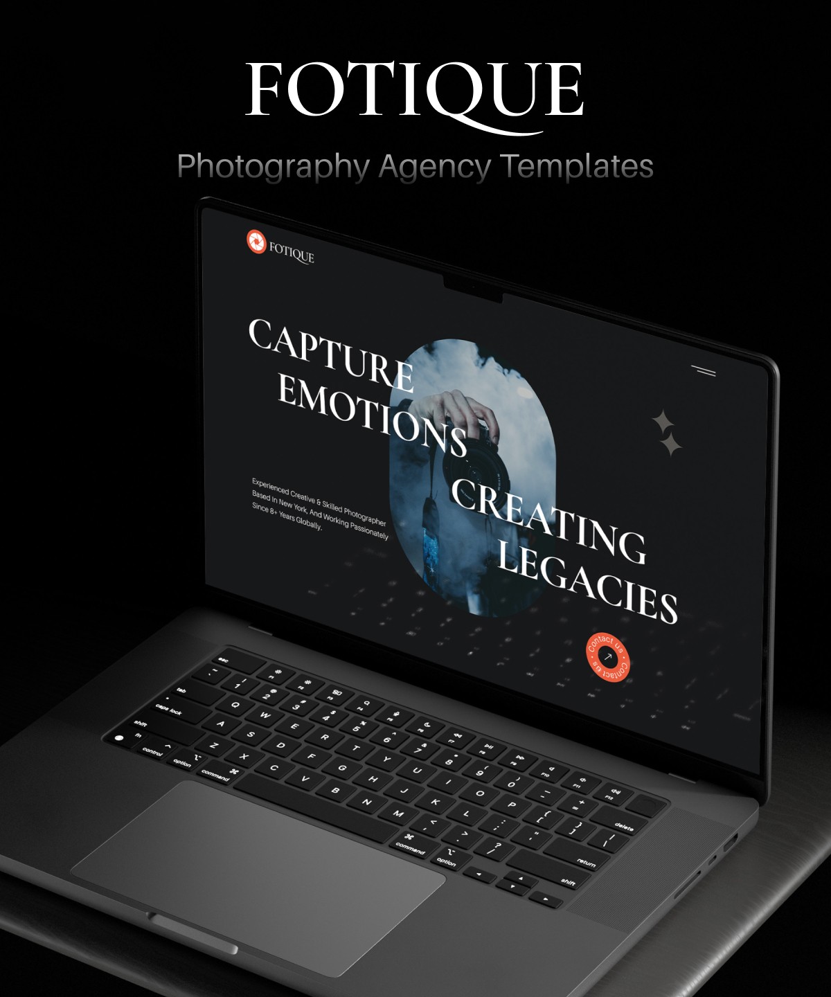Screenshot 1 for Fotique, a Framer Marketplace template by Sailr.
