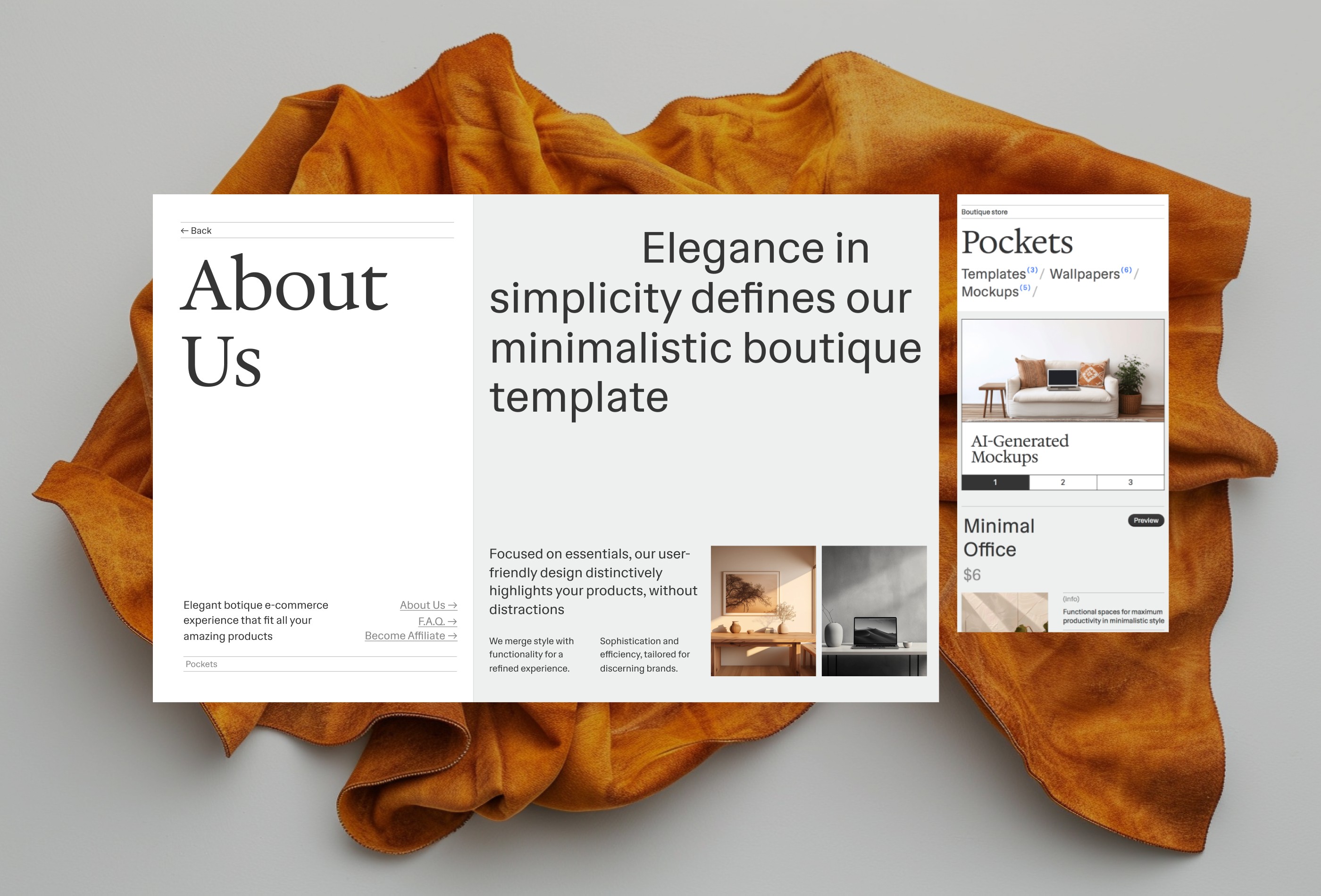 Screenshot 3 for Pockets, a Framer Marketplace template by Nikita Sharov.