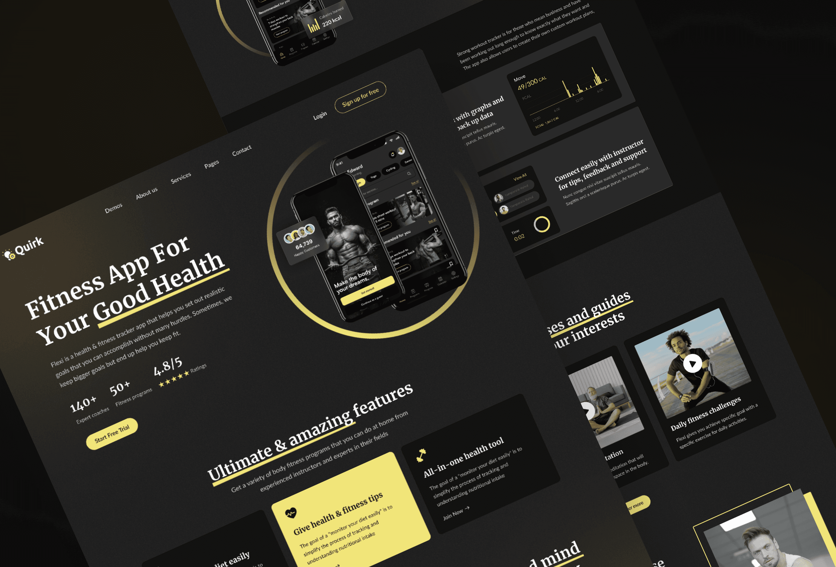 Screenshot 4 for Quirk, a Framer Marketplace template by Sailr.