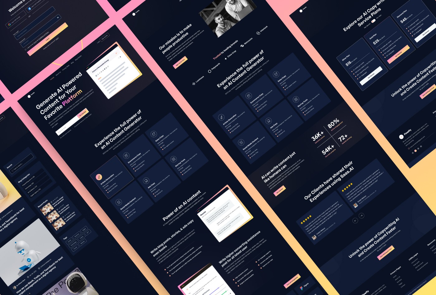 Screenshot 3 for Flowify, a Framer Marketplace template by Framership.