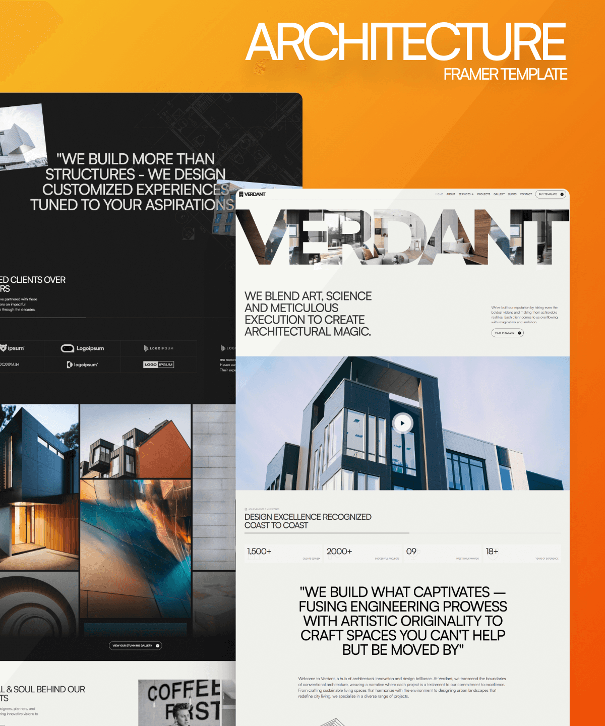 Screenshot 1 for ARCHIS, a Framer Marketplace template by Real Mehedi.
