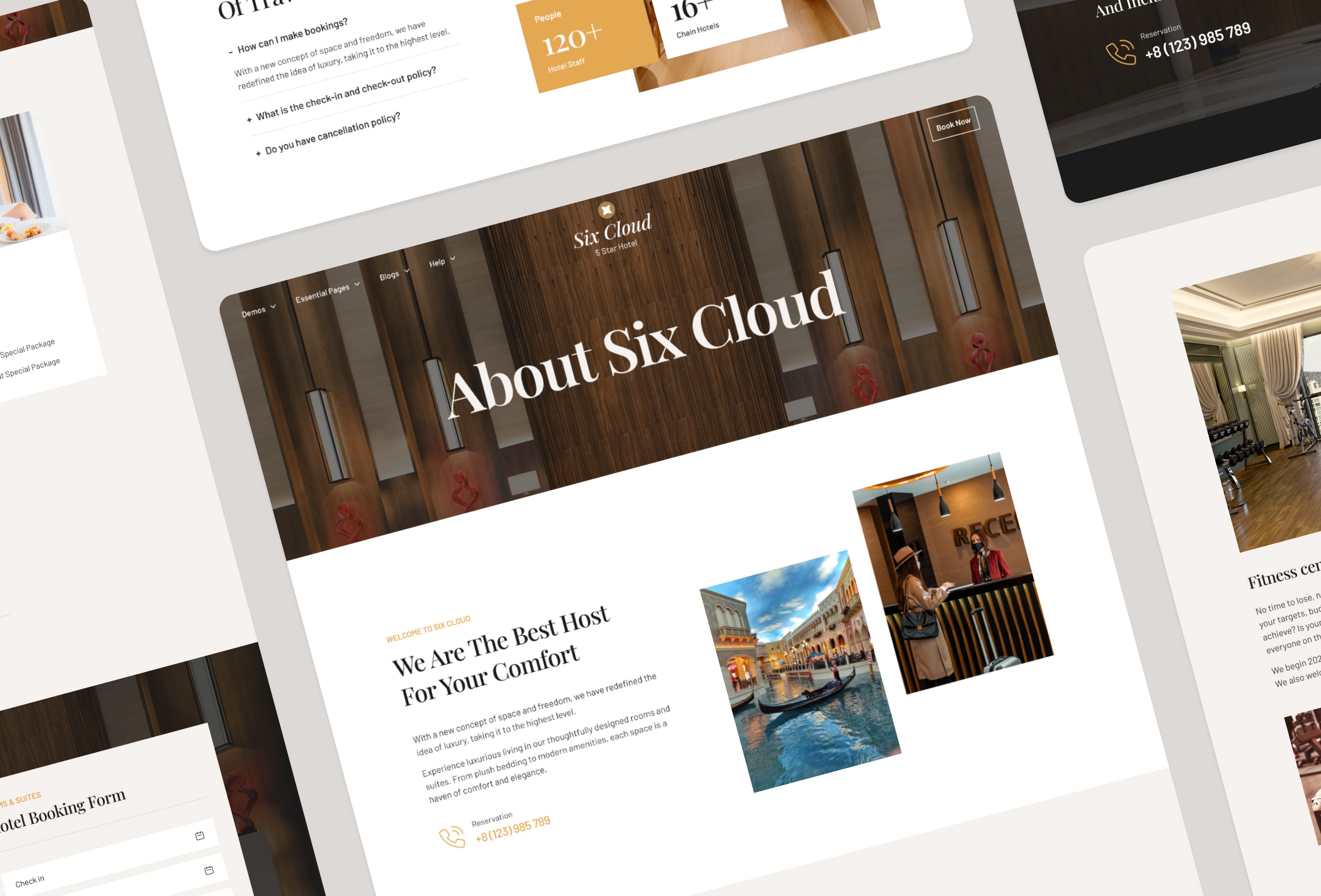 Screenshot 4 for HotelSix, a Framer Marketplace template by Framerbite.