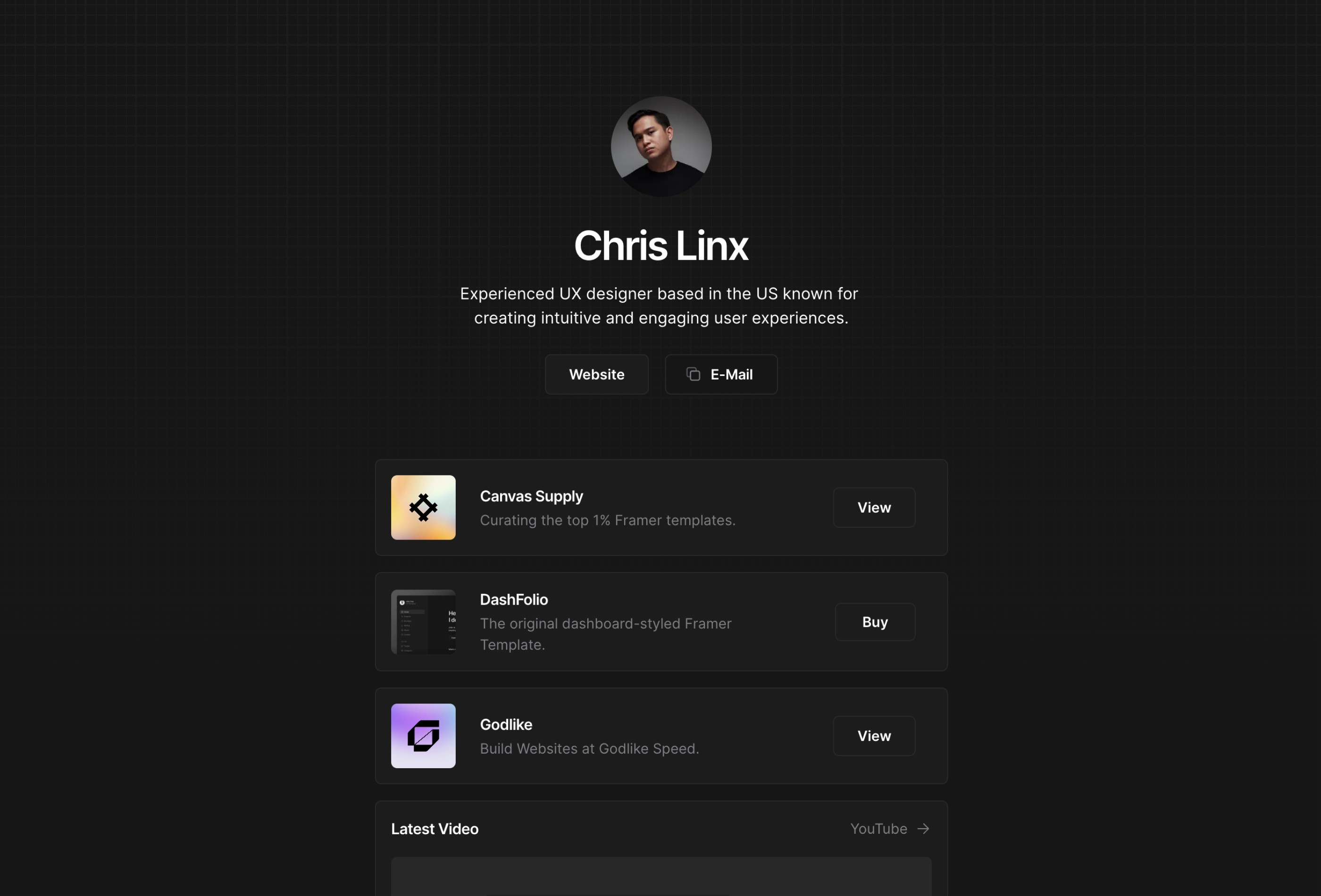 Screenshot 2 for Linx Legacy, a Framer Marketplace template by Cédric.