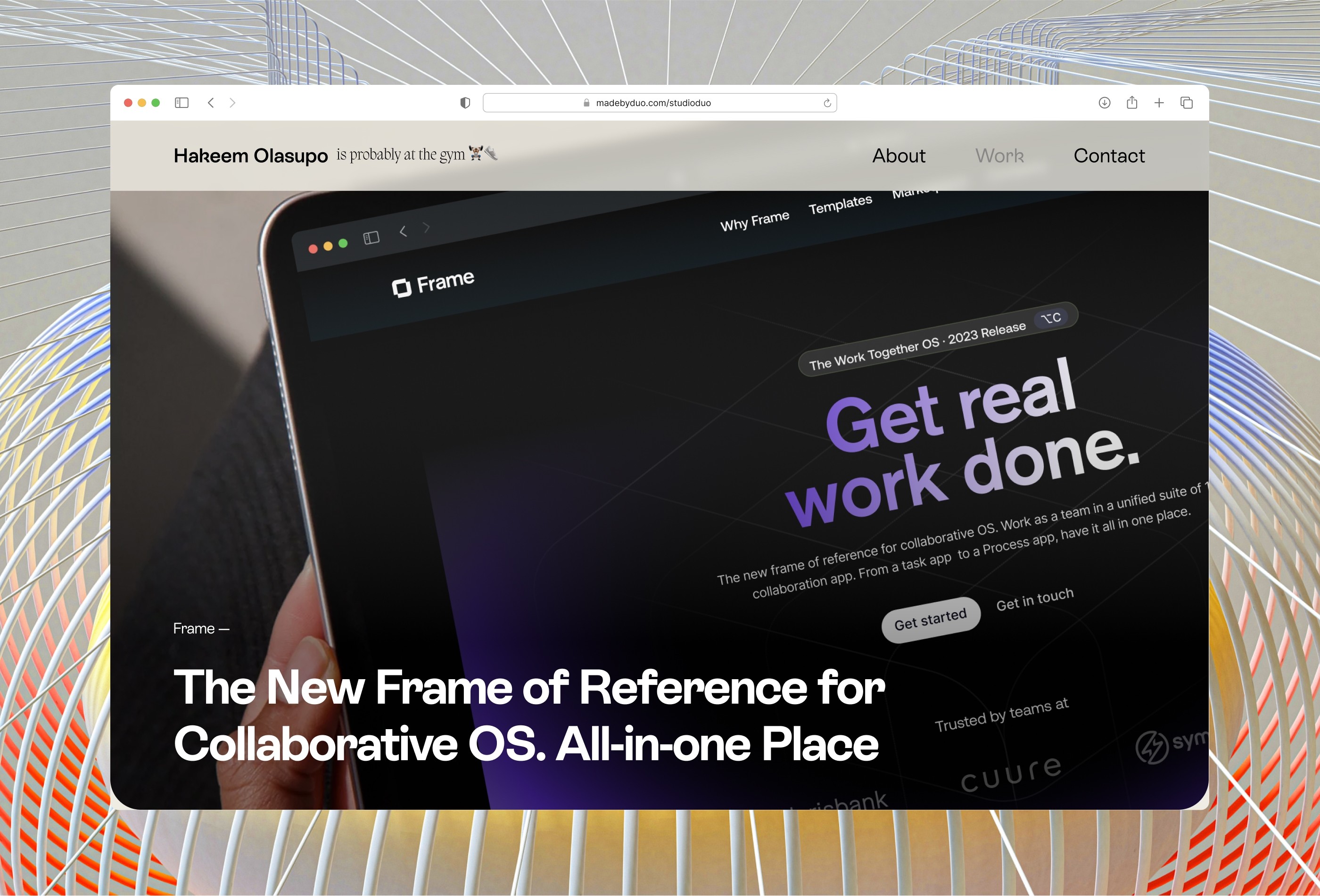 Thumbnail 2 for Monso, a Framer Marketplace template by Studio Duo.