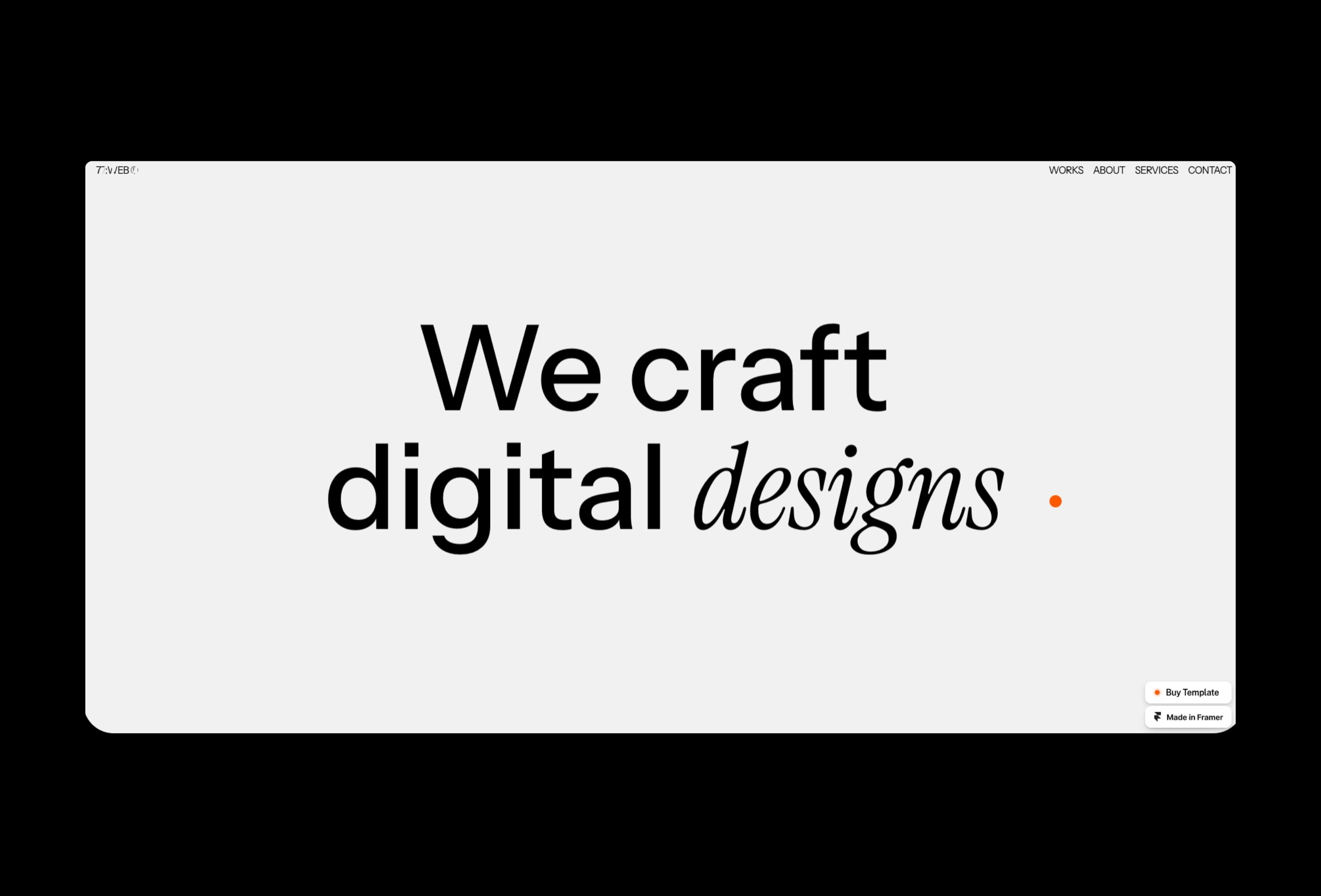 Screenshot 3 for 77:WEB, a Framer Marketplace template by Danny.