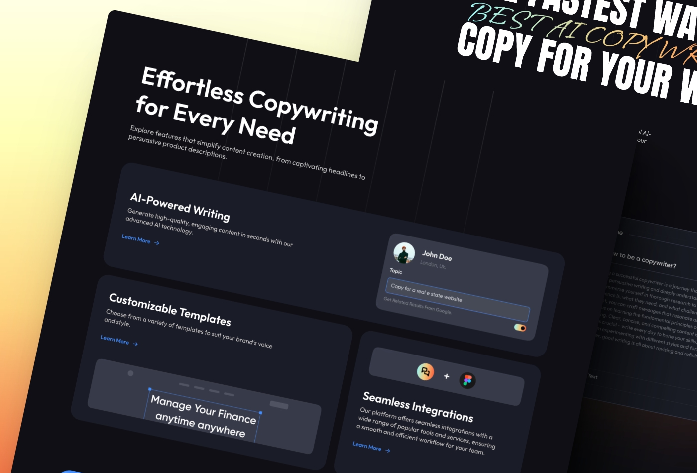 Screenshot 3 for Katib, a Framer Marketplace template by Mejed Alkoutaini.