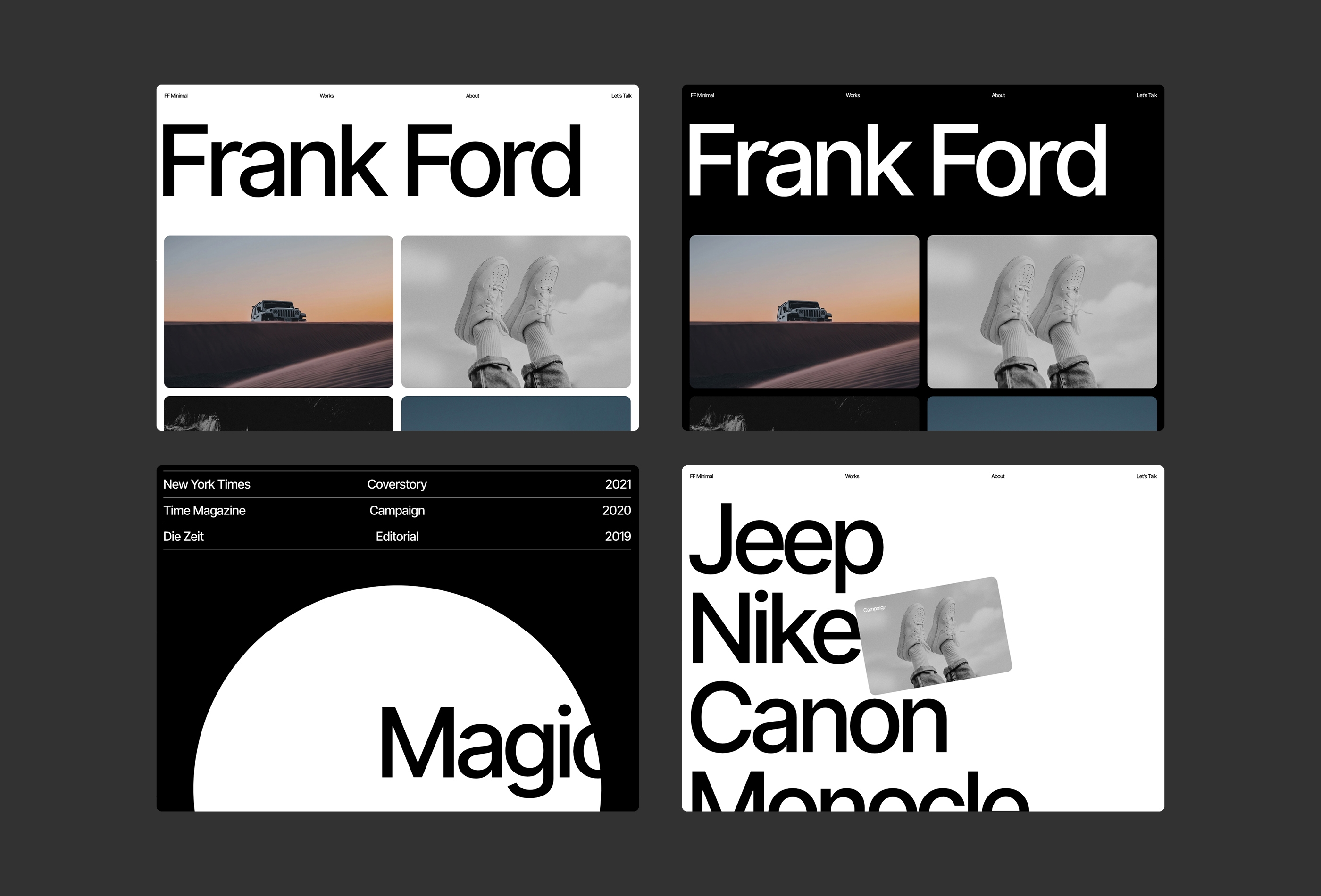 Thumbnail 1 for FFMinimal, a Framer Marketplace template by Favorit × Frame.