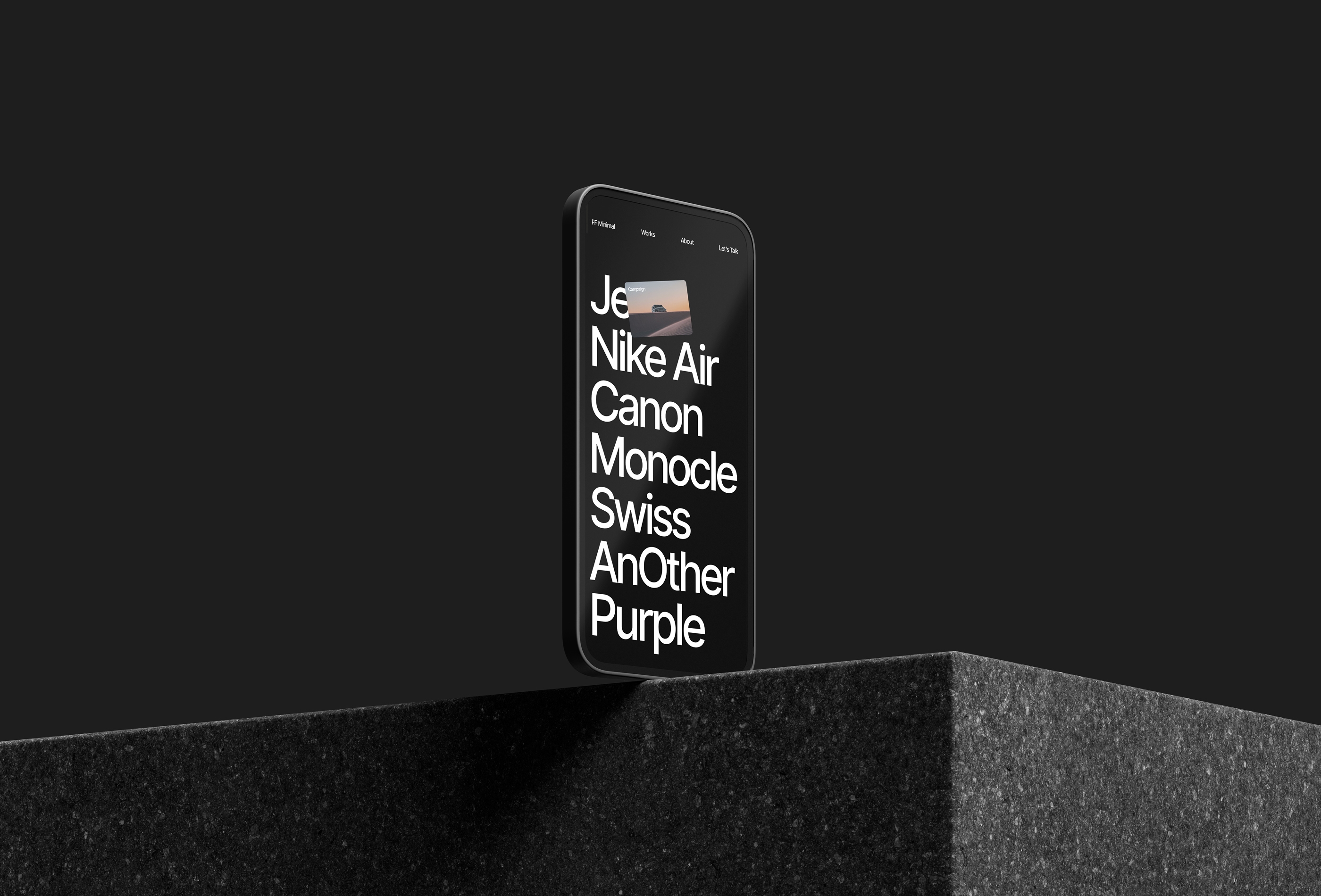 Screenshot 3 for FFMinimal, a Framer Marketplace template by Favorit × Frame.