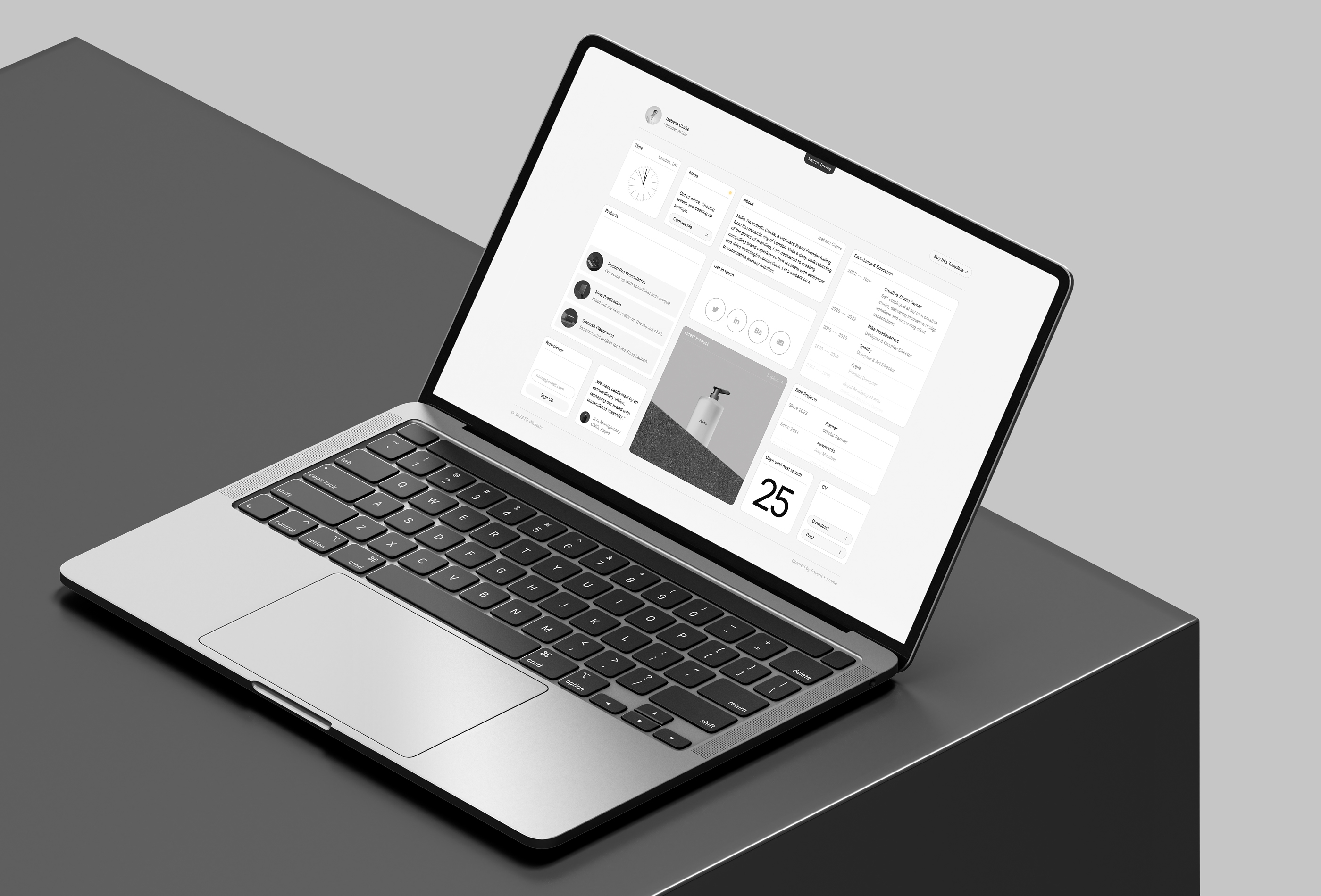 Screenshot 2 for FF Widgets, a Framer Marketplace template by Favorit × Frame.