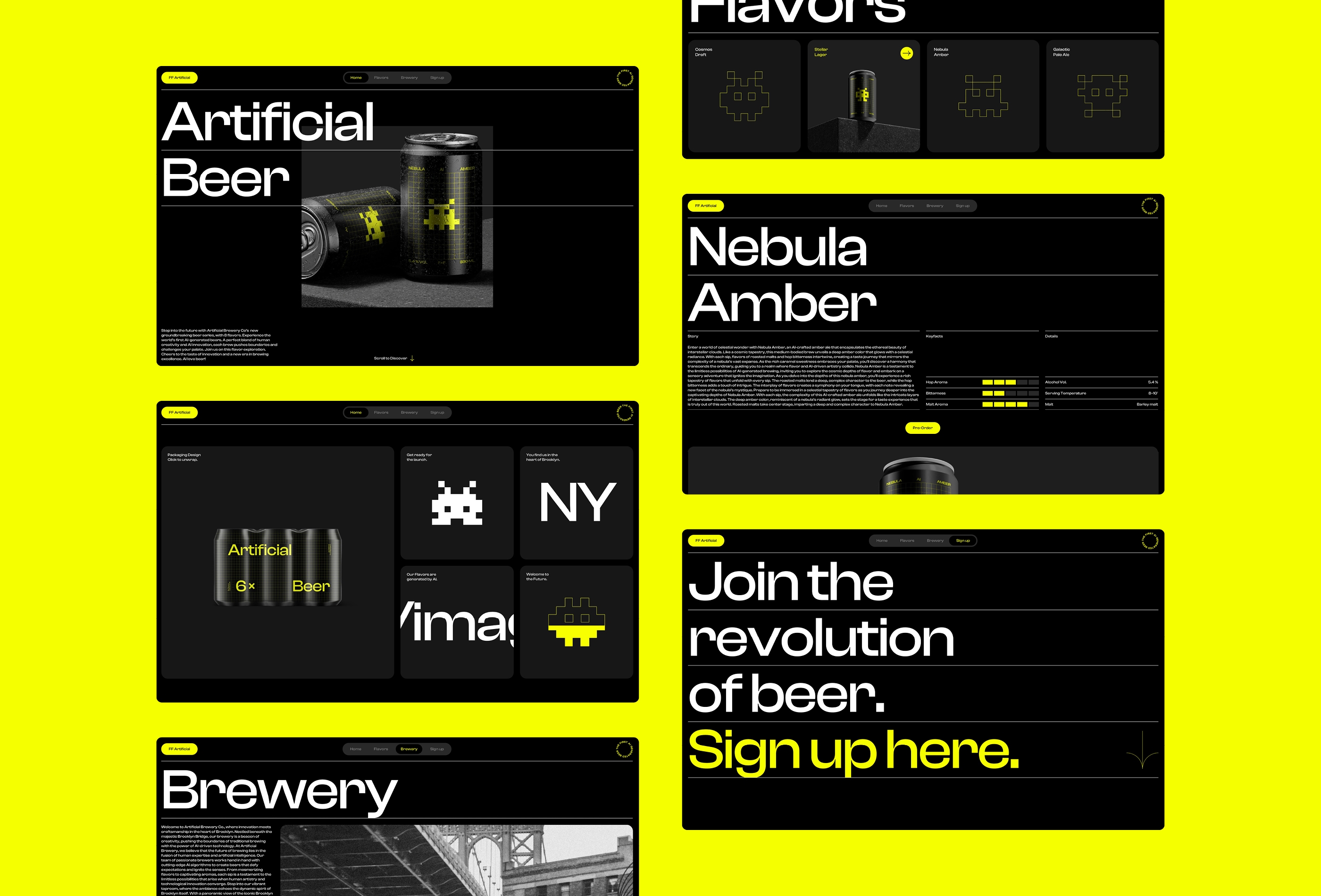 Thumbnail 1 for FFArtificial, a Framer Marketplace template by Favorit × Frame.