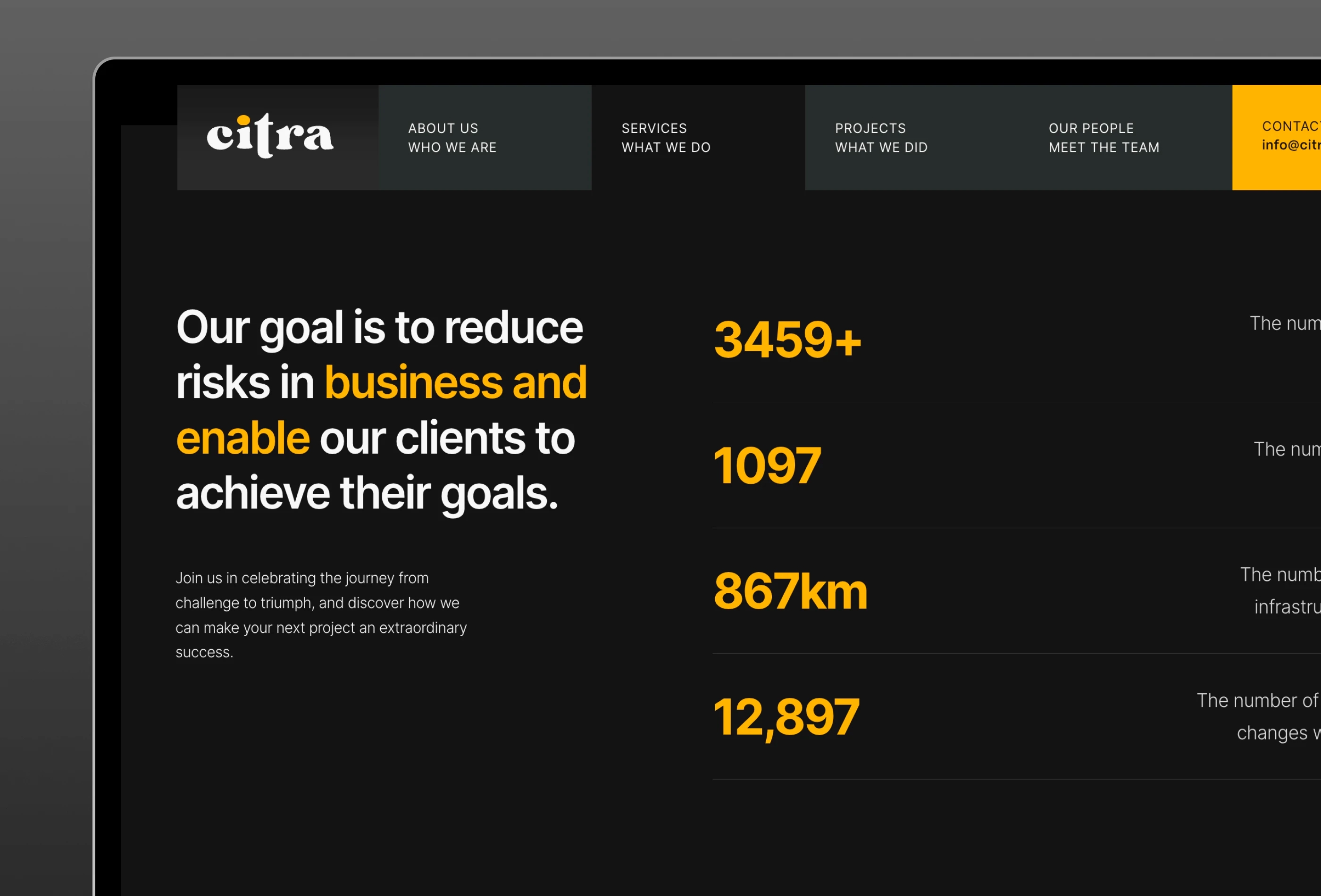 Thumbnail 2 for Citra, a Framer Marketplace template by Biyi Adetunji.