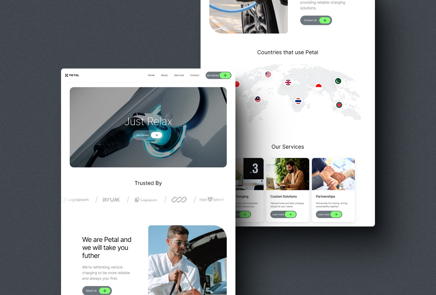 Thumbnail 2 for Petal, a Framer Marketplace template by Kingsley Ken.