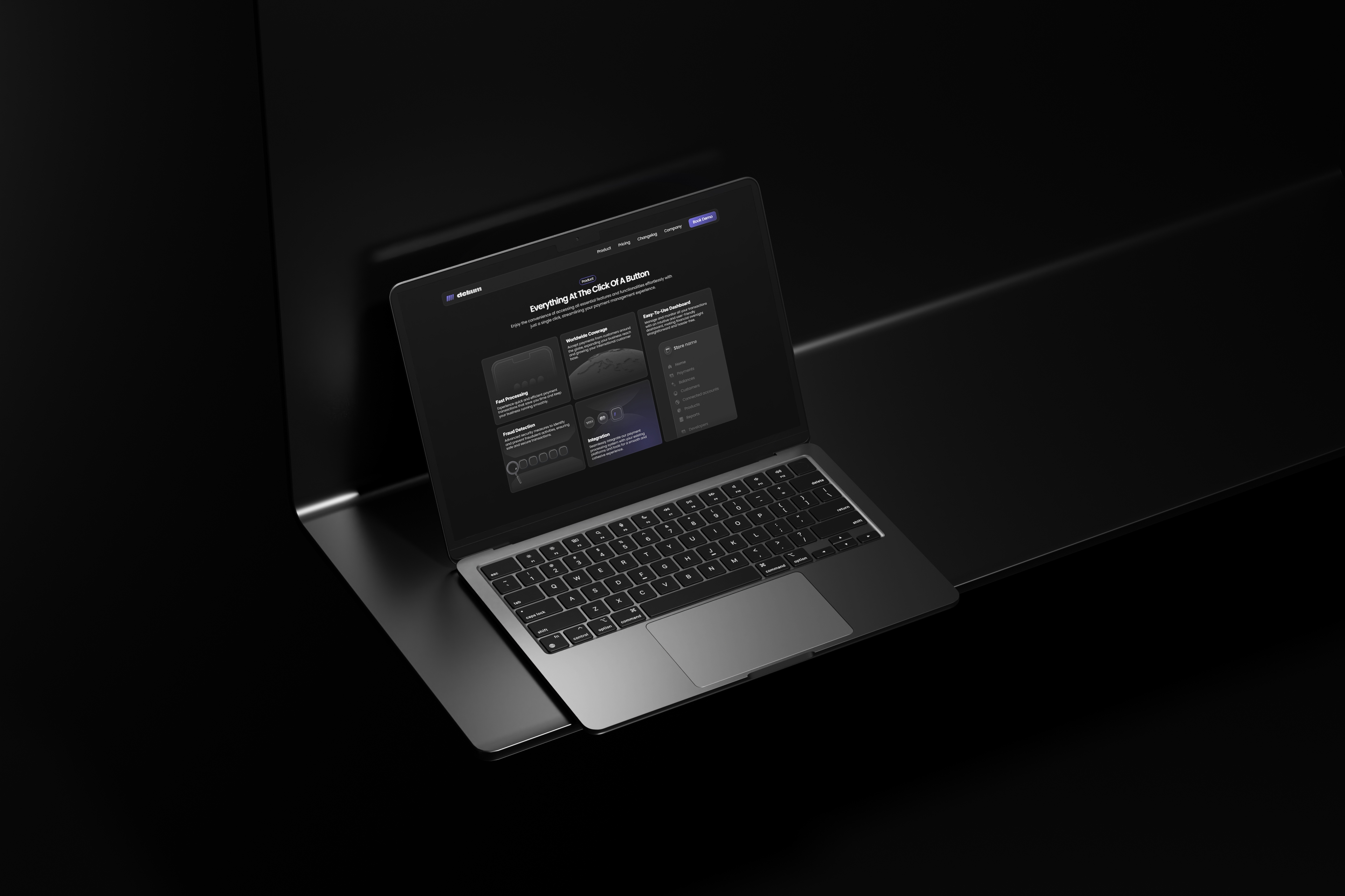 Screenshot 2 for Delium , a Framer Marketplace template by Delani.pro.