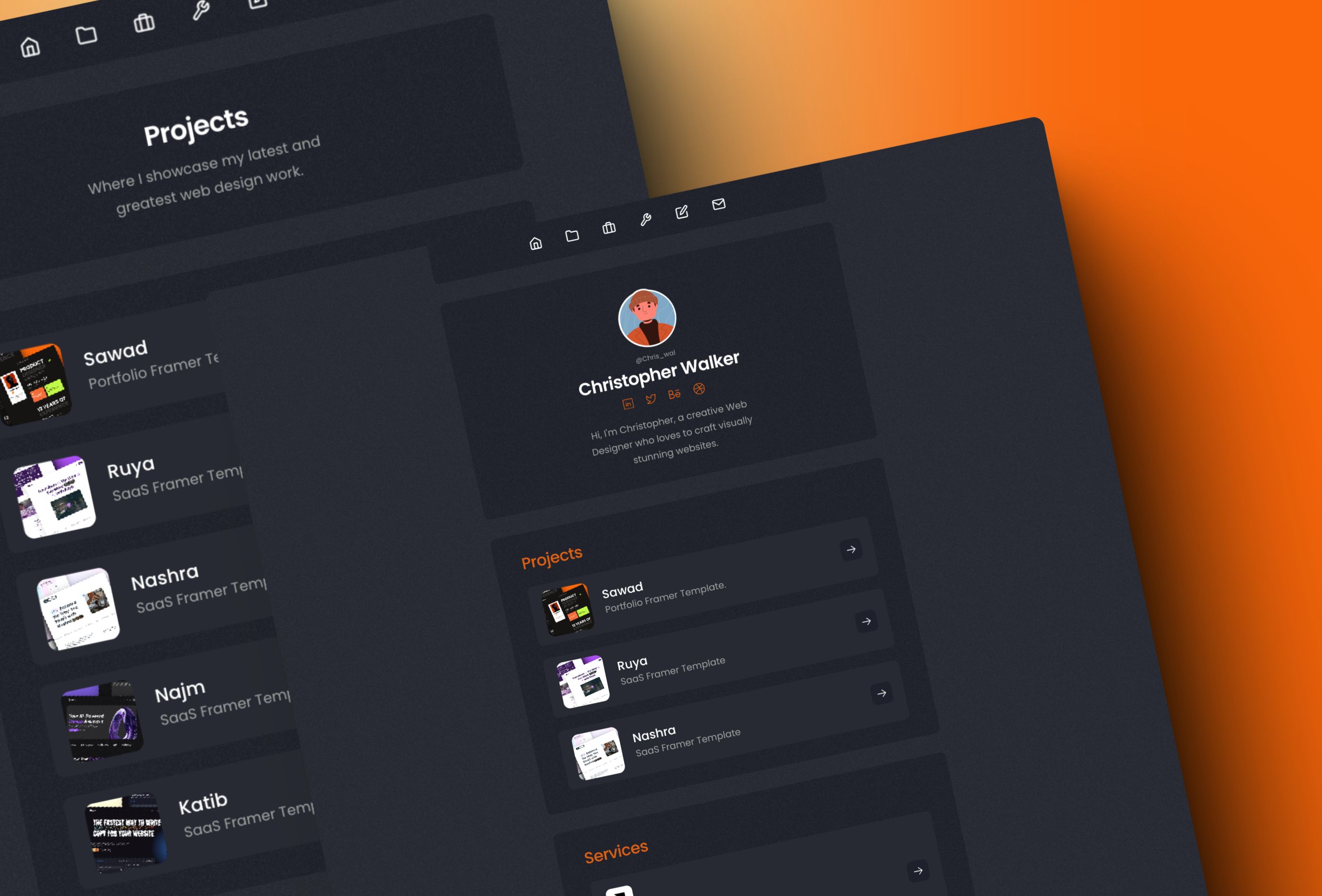 Screenshot 2 for Stabraq, a Framer Marketplace template by Mejed Alkoutaini.