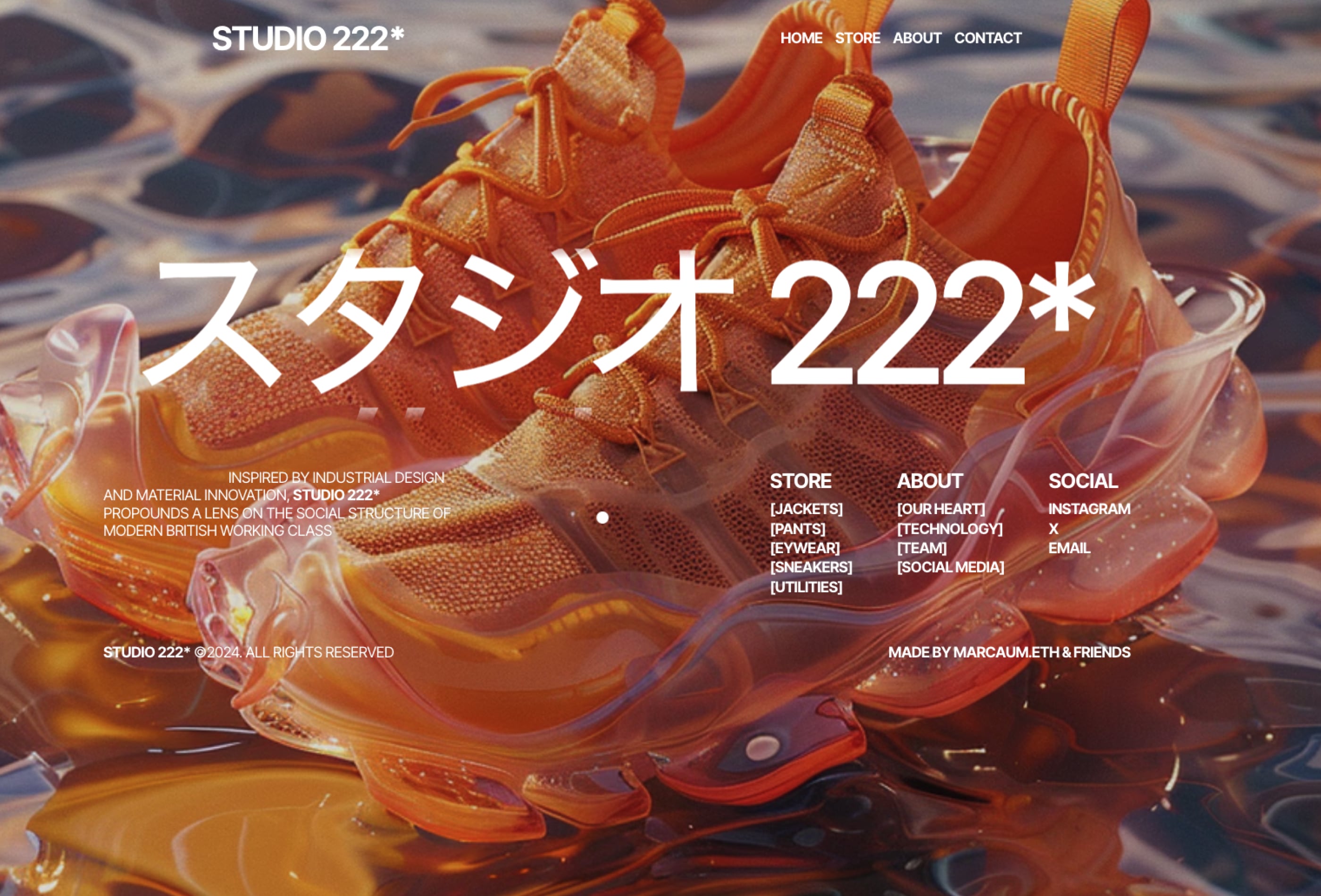 Screenshot 4 for Studio222, a Framer Marketplace template by Mainnet Design.