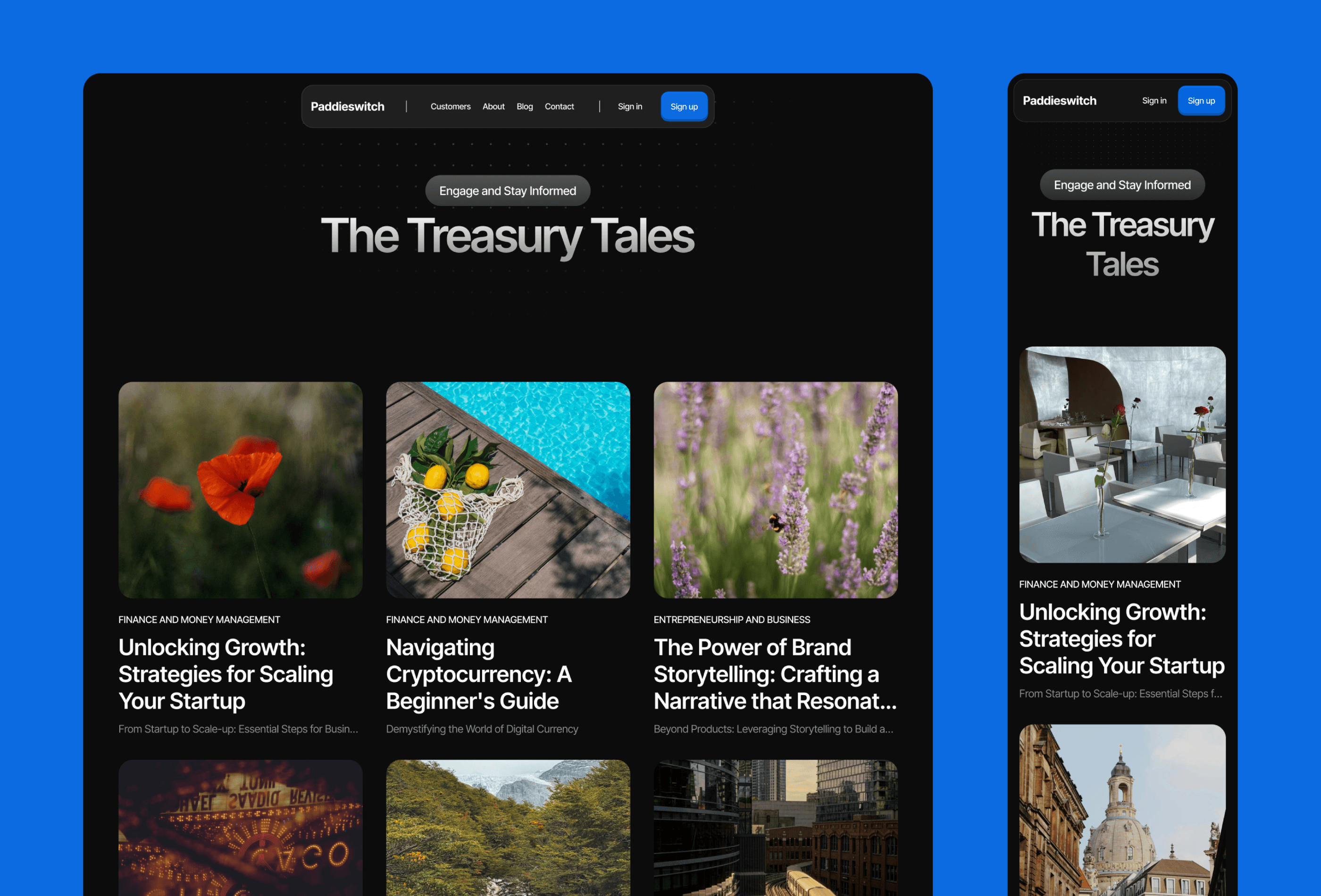 Screenshot 3 for Reimagine, a Framer Marketplace template by Ozenua Oluwatobi.