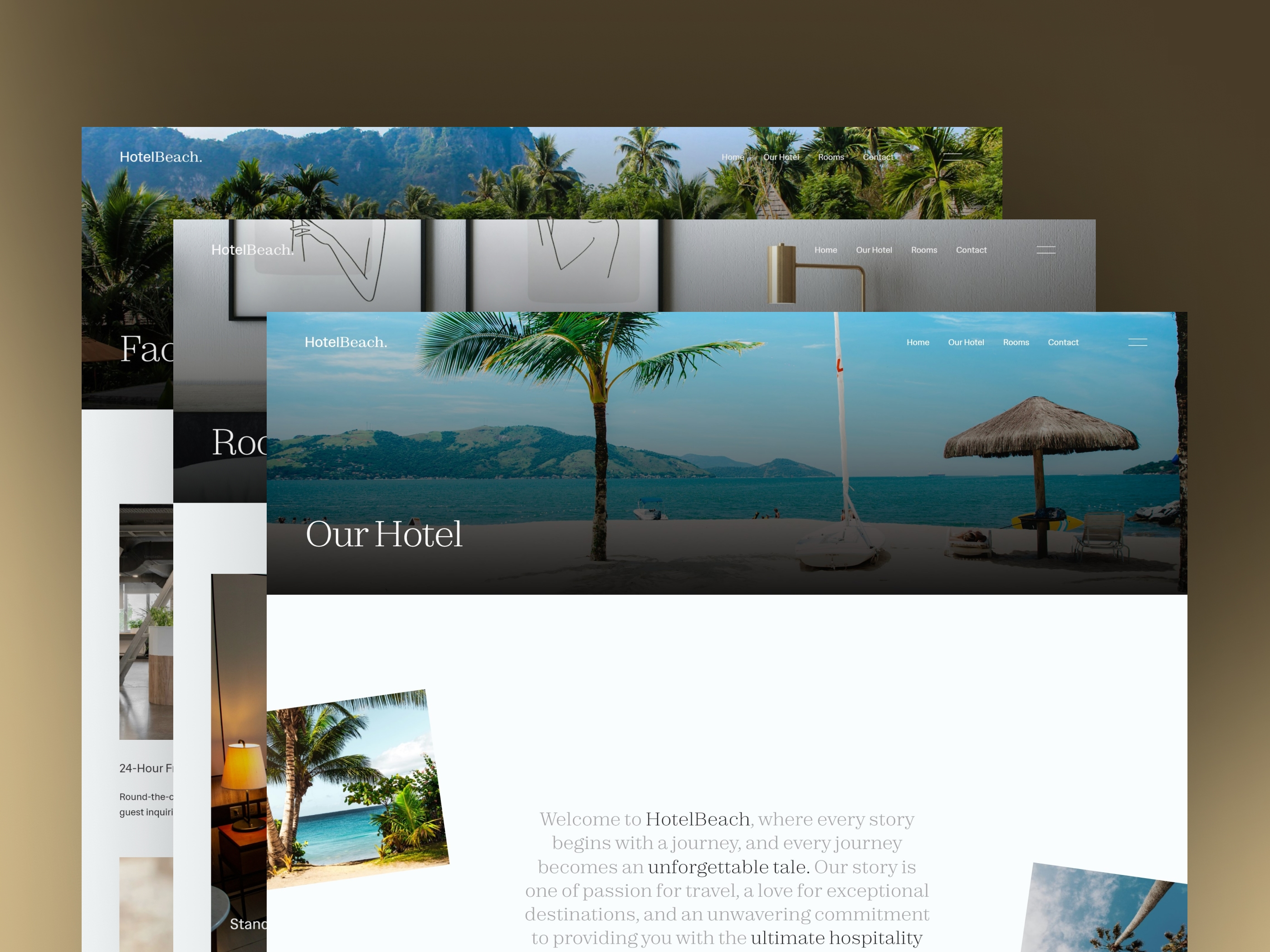 Thumbnail 2 for HotelBeach, a Framer Marketplace template by Kağan Kurşun.