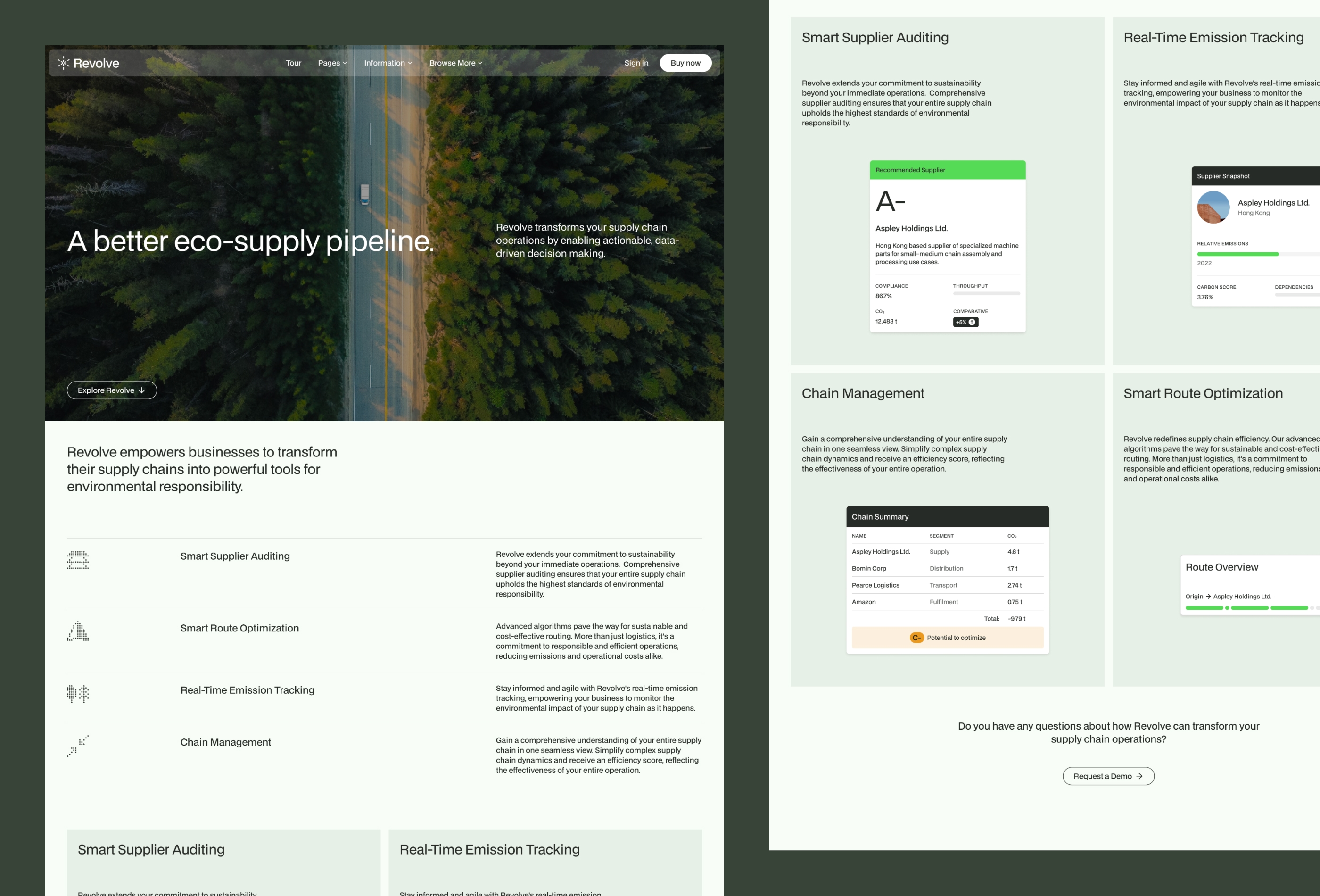 Screenshot 3 for Revolve, a Framer Marketplace template by Craig Garner.