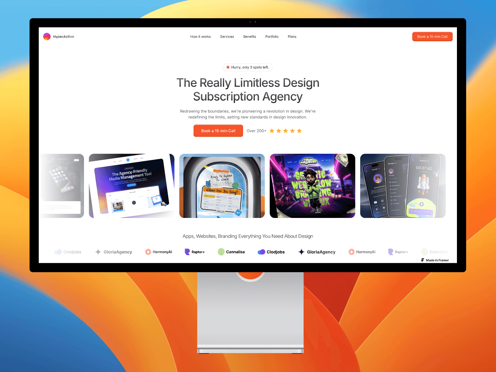 Thumbnail 1 for Hyperactive, a Framer Marketplace template by Faruk Yurtseven.